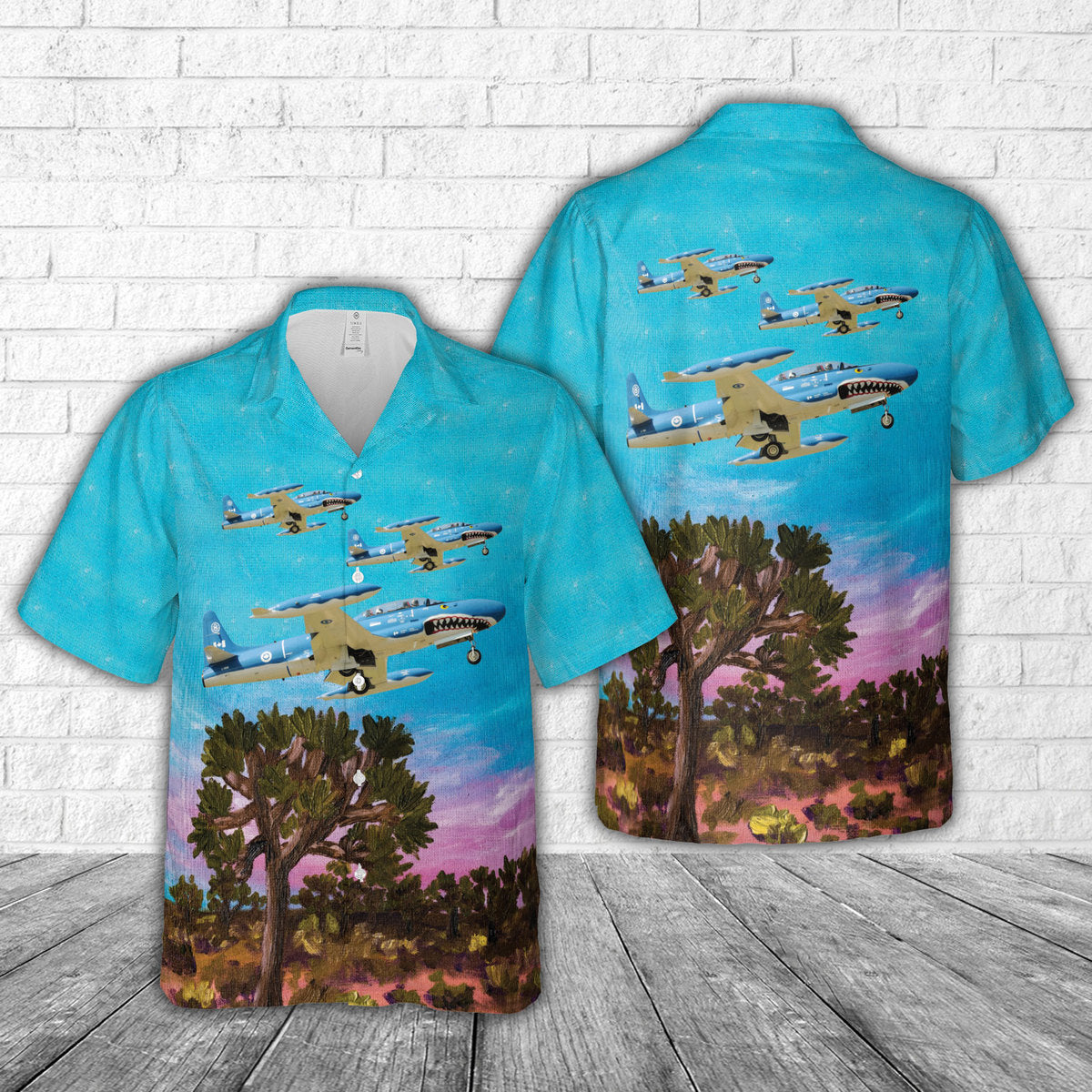 Royal Canadian Air Force Canadair CT-133 Silver Star 3 (CL-30) Hawaiian Shirt