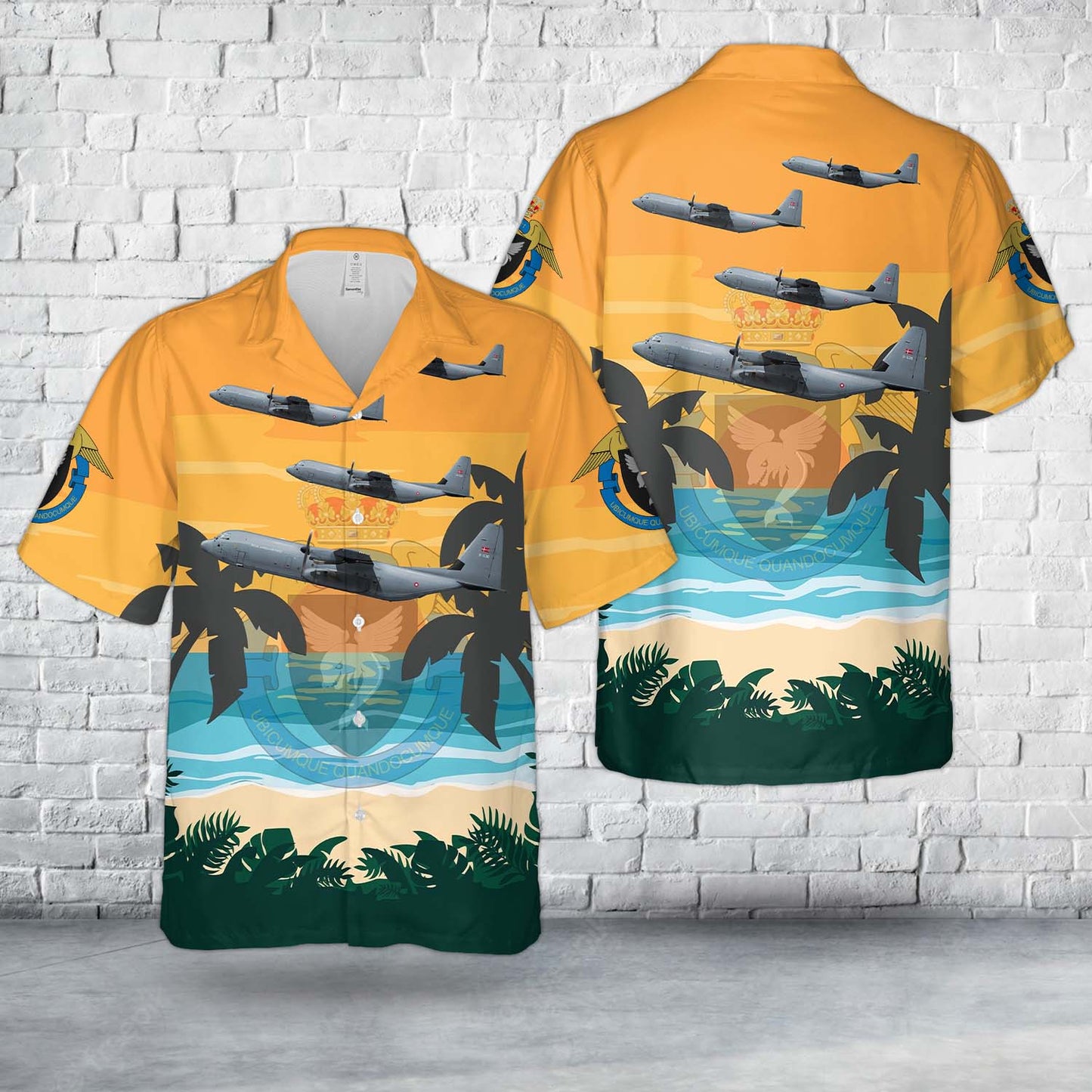 Royal Danish Air Force Eskadrille 721 Lockheed C-130J Super Hercules Hawaiian Shirt