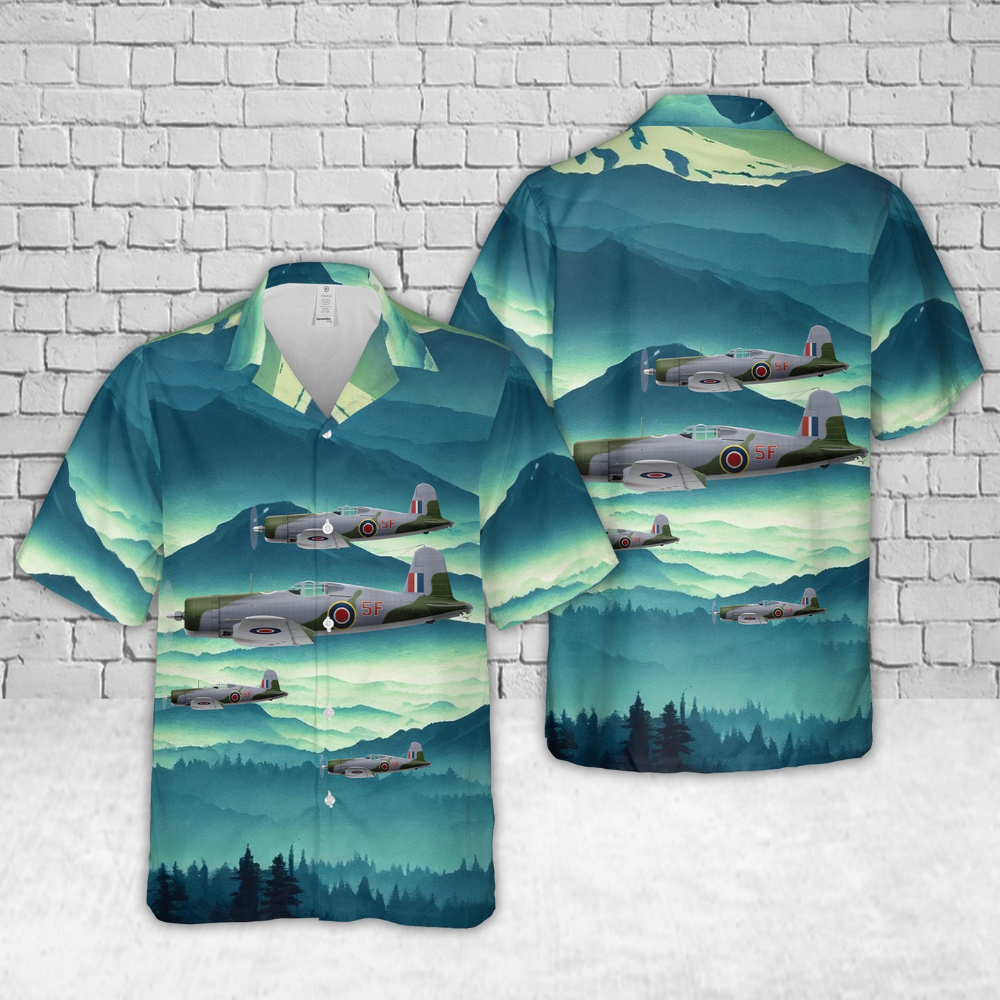 Royal Navy F4U-1 (F.Mk.1) 1855 NAS FAA Hawwaiian Shirt