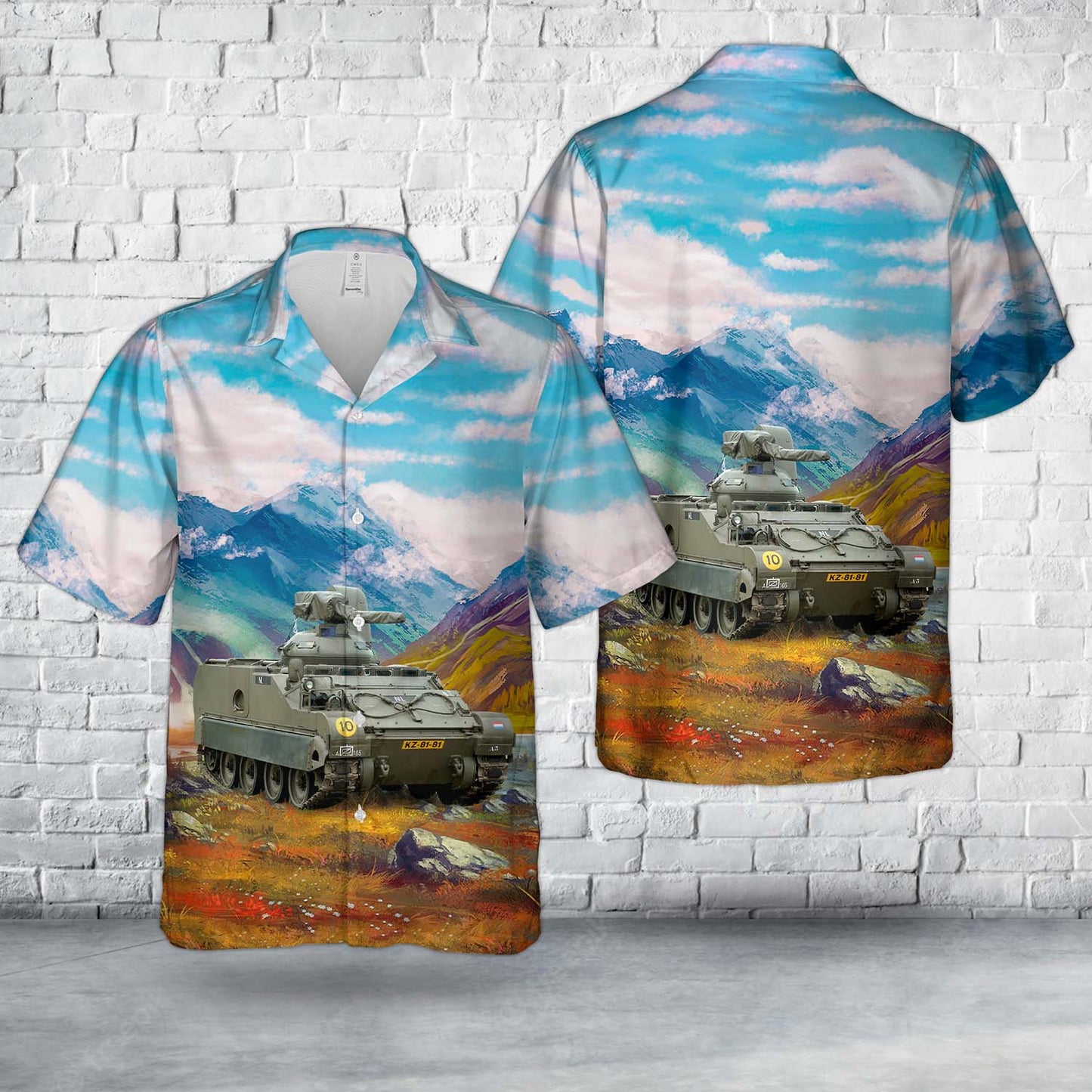 Royal Netherlands Army M113 C&V of A Sqn, 105th Recce Battalion Hawaiian Shirt