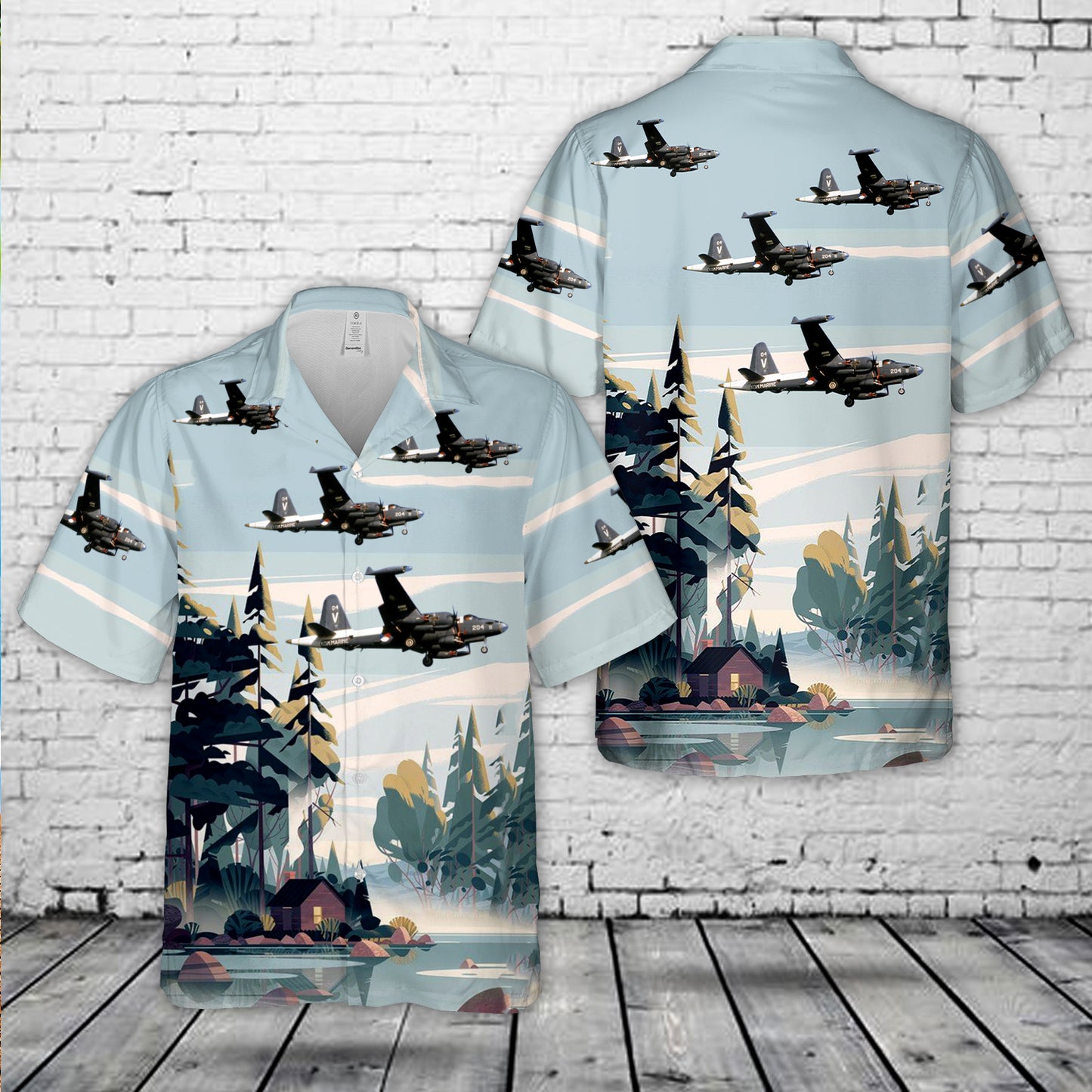 Royal Netherlands Navy Lockheed SP-2H Neptune Hawaiian Shirt