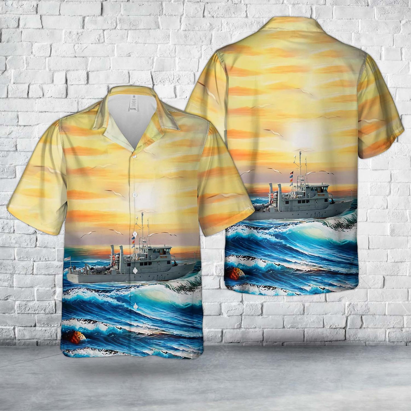 Royal New Zealand Navy HMNZS Kiwi (P3554) Moa-class patrol boat Hawaiian Shirt