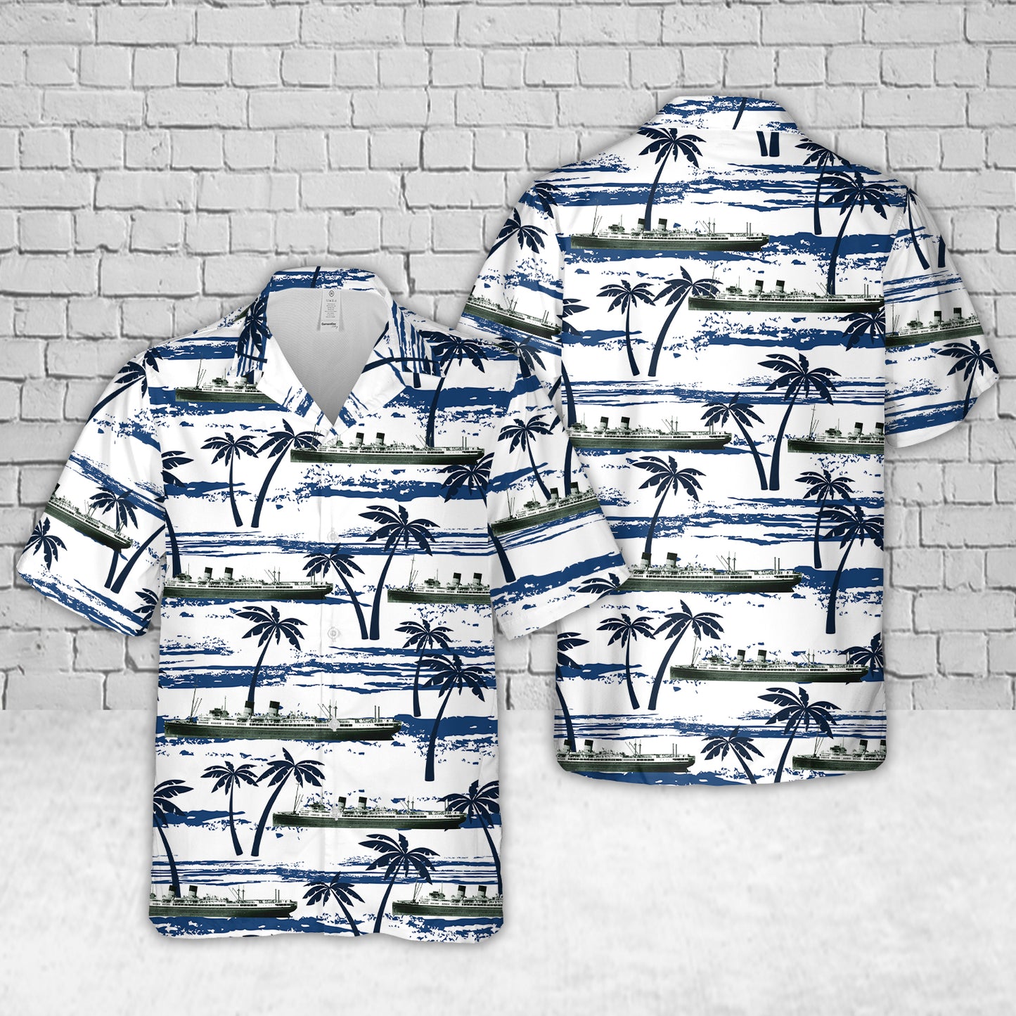 Royal New Zealand Navy HMNZS Monowai (F59) In WWII Hawaiian Shirt