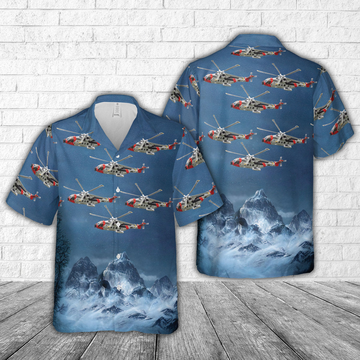 Royal Norwegian Air Force AgustaWestland AW101 Merlin Hawaiian Shirt