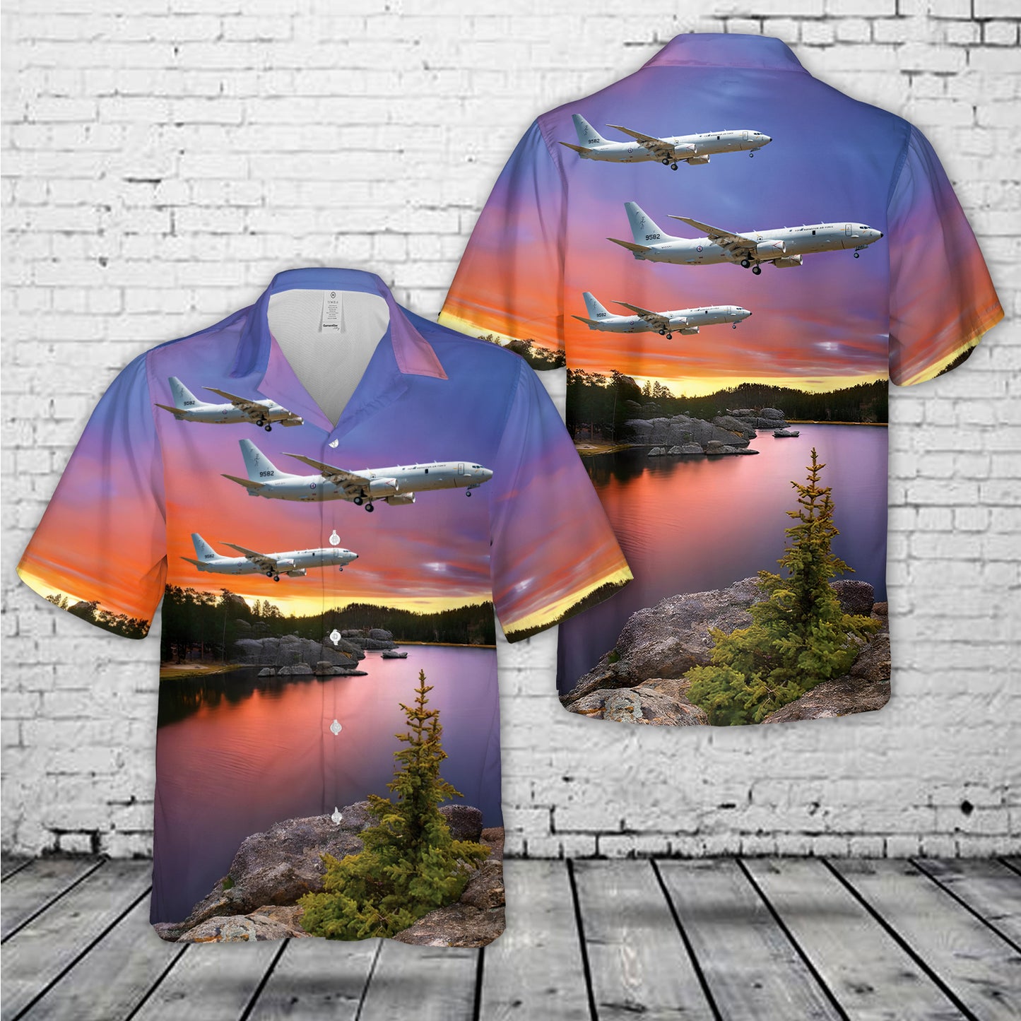 Royal Norwegian Air Force Boeing P-8A Poseidon (737-8FV) Hawaiian Shirt