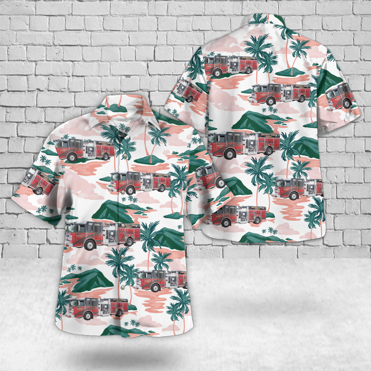 Security, Colorado, Security Fire Department Hawaiian Shirt