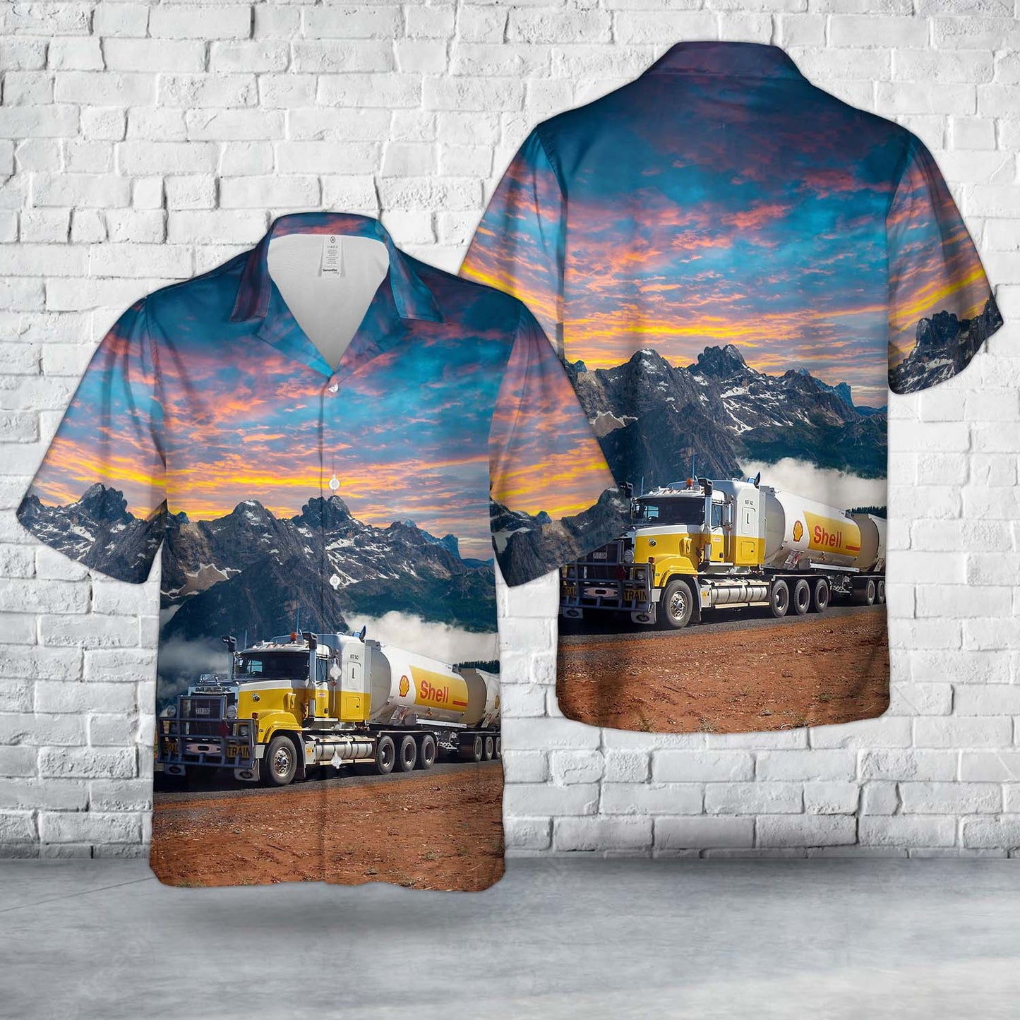 Shell Australia 2AB-quad tanker road train Hawaiian Shirt