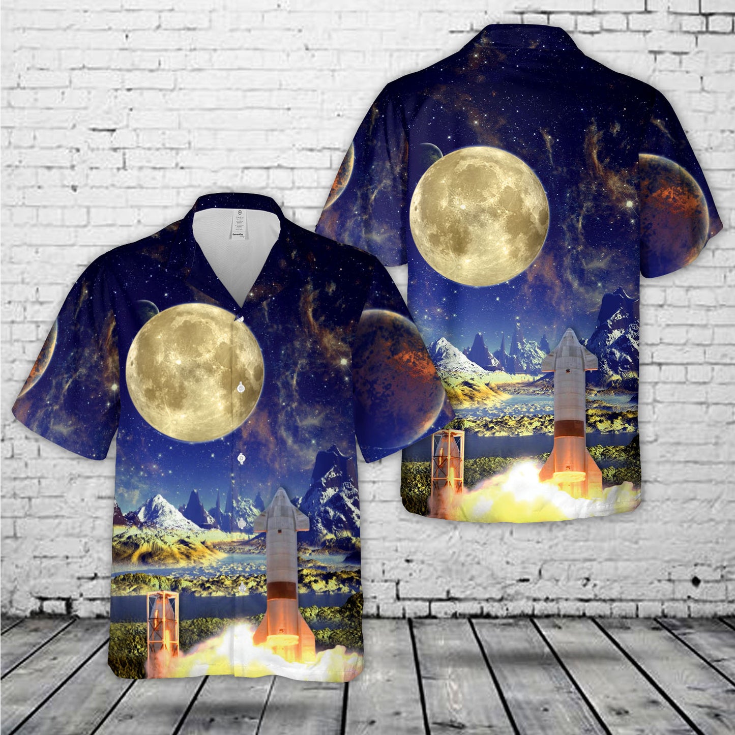 SpaceX Starship Hawaiian Shirt