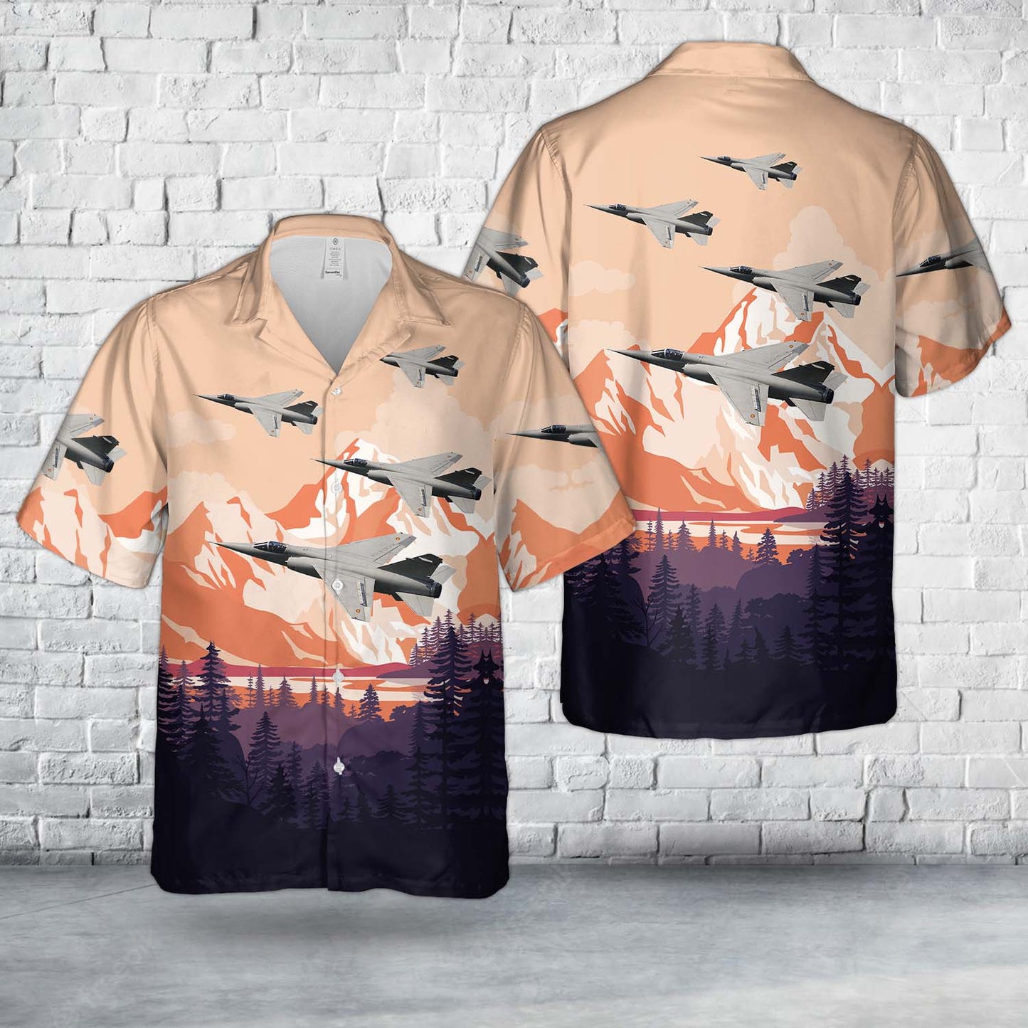 Spanish Air Force Dassault Mirage F1 Hawaiian Shirt