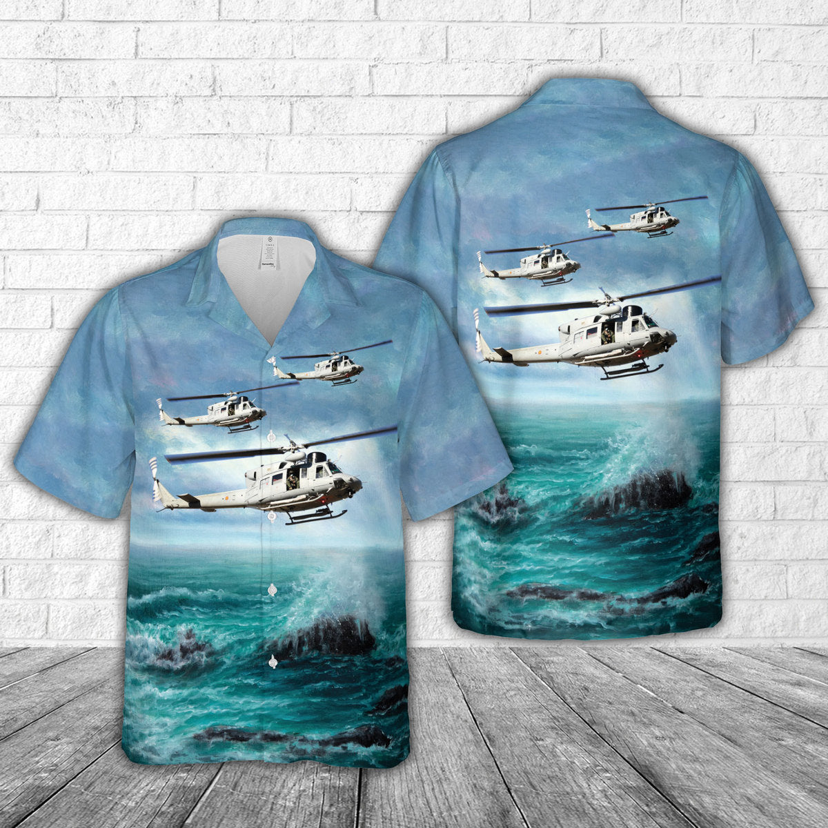 Spanish Navy Agusta-Bell AB-212ASW Hawaiian Shirt