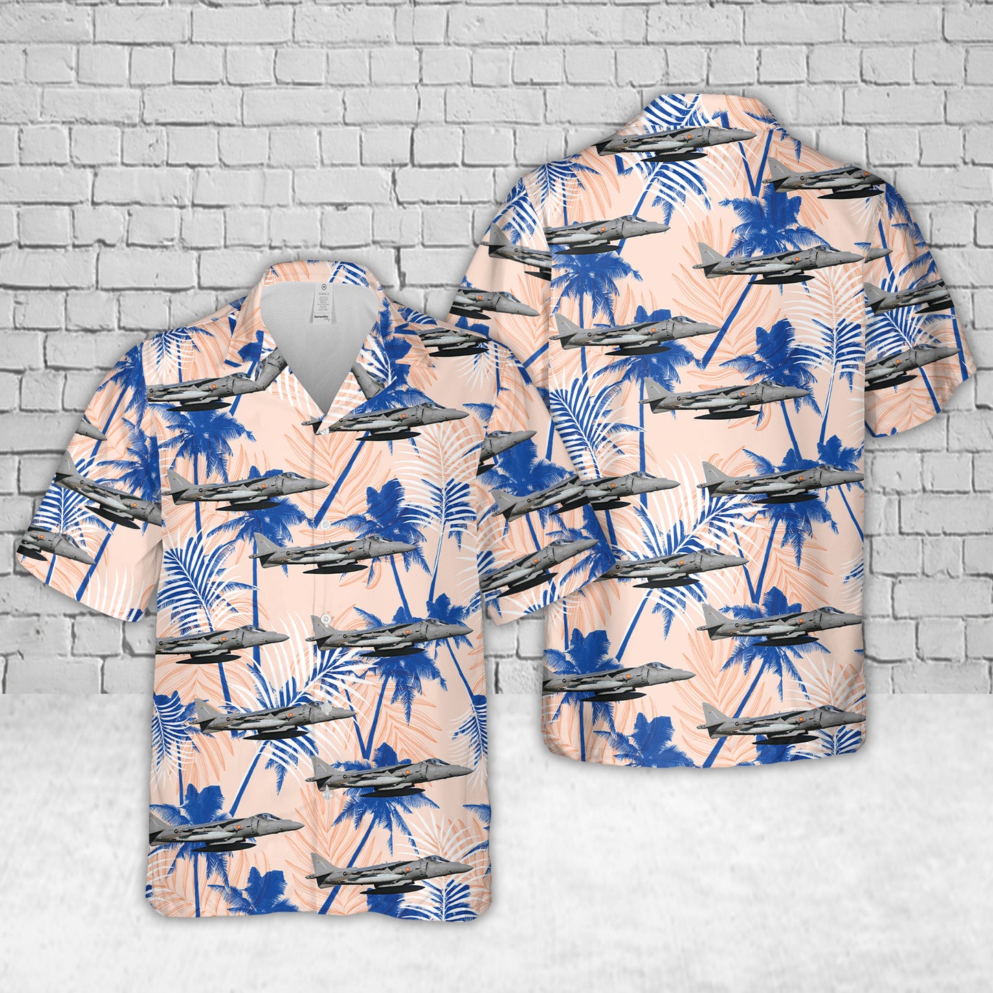 Spanish Navy McDonnell Douglas AV-8B+ Harrier II Hawaiian Shirt