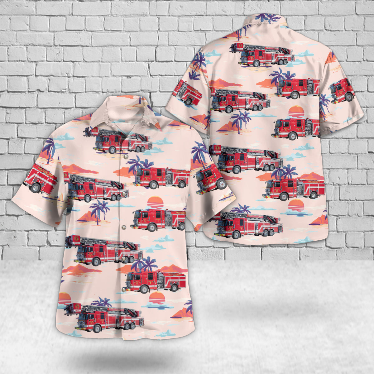 Springfield, Illinois, Springfield Fire Department Hawaiian Shirt