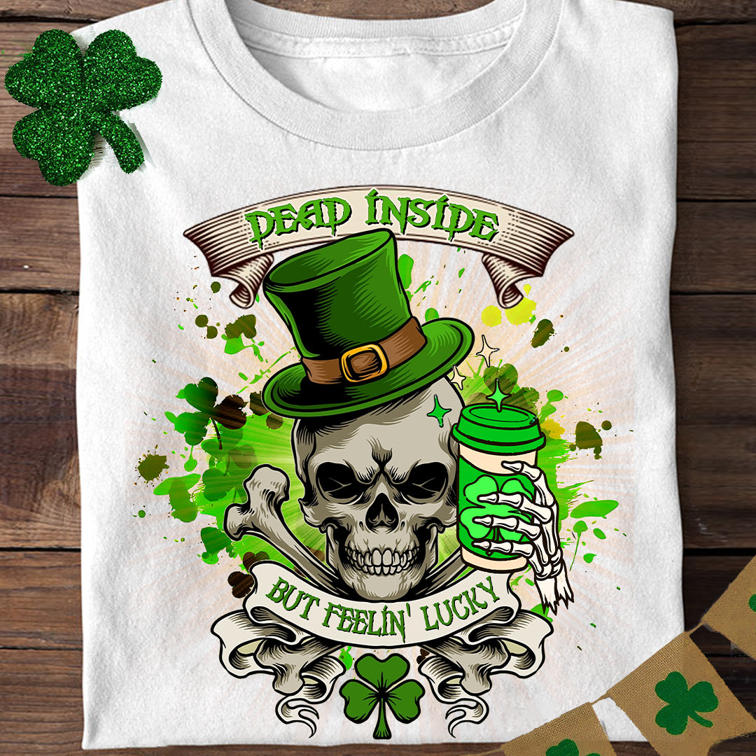 St. Patrick's Day Coffee Skull T-shirt