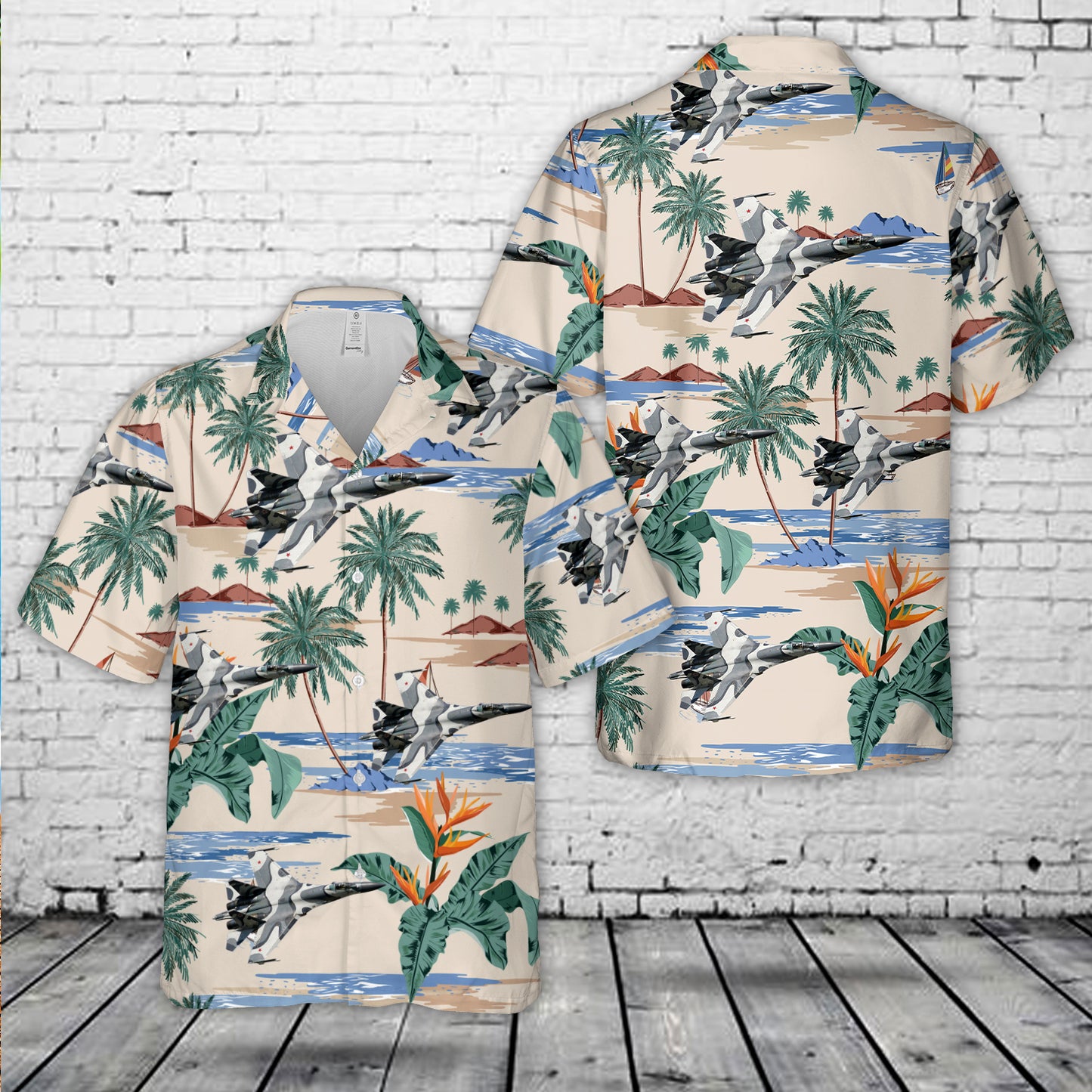 Sukhoi Su-27 Flanker attack fighter Hawaiian Shirt