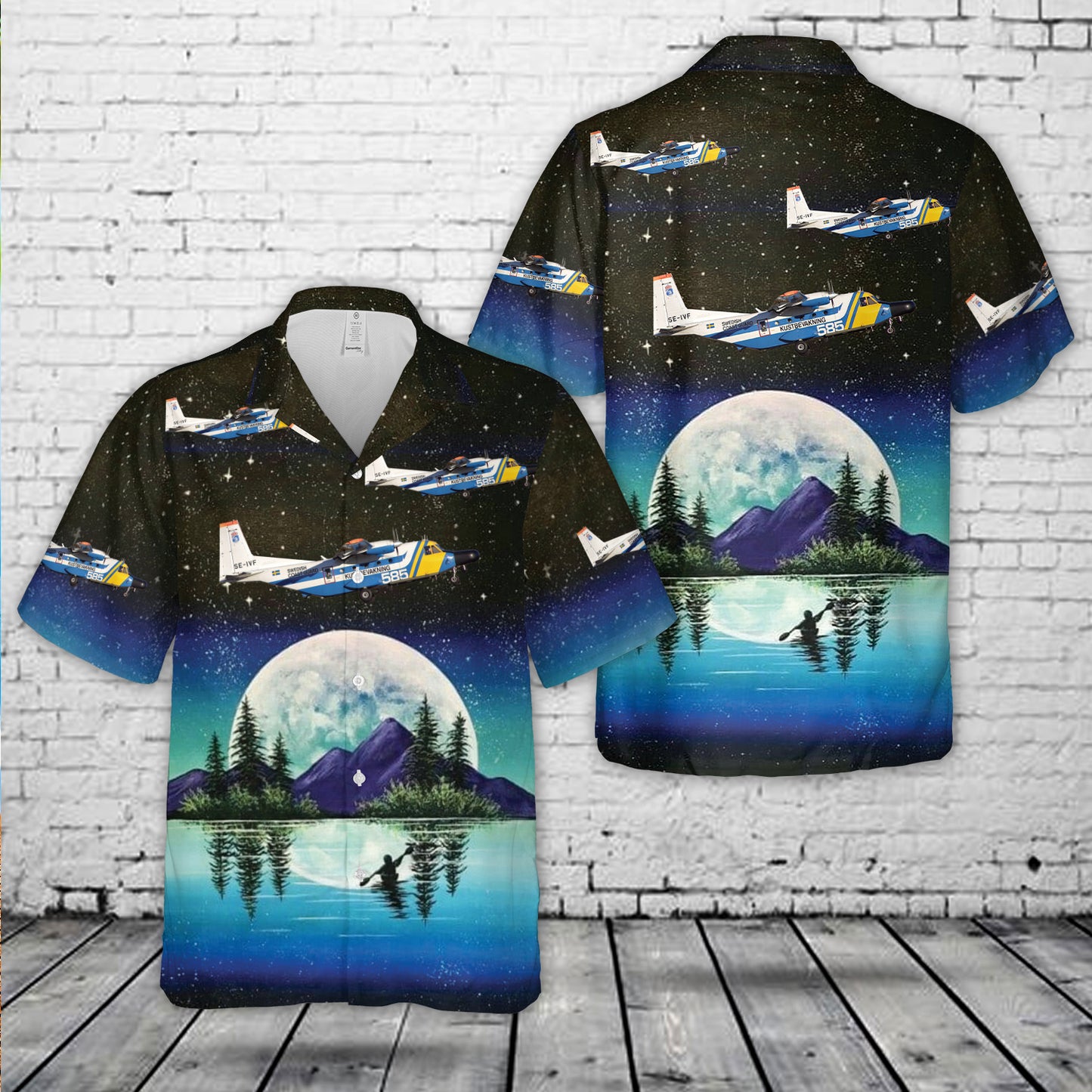 Swedish Coast Guard CASA C-212-CE Aviocar 200 Hawaiian Shirt