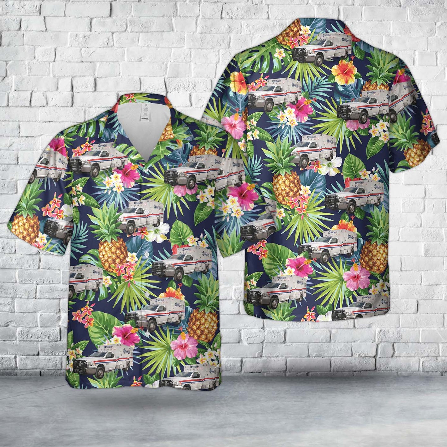 Texas Waller County EMS Hawaiian Shirt