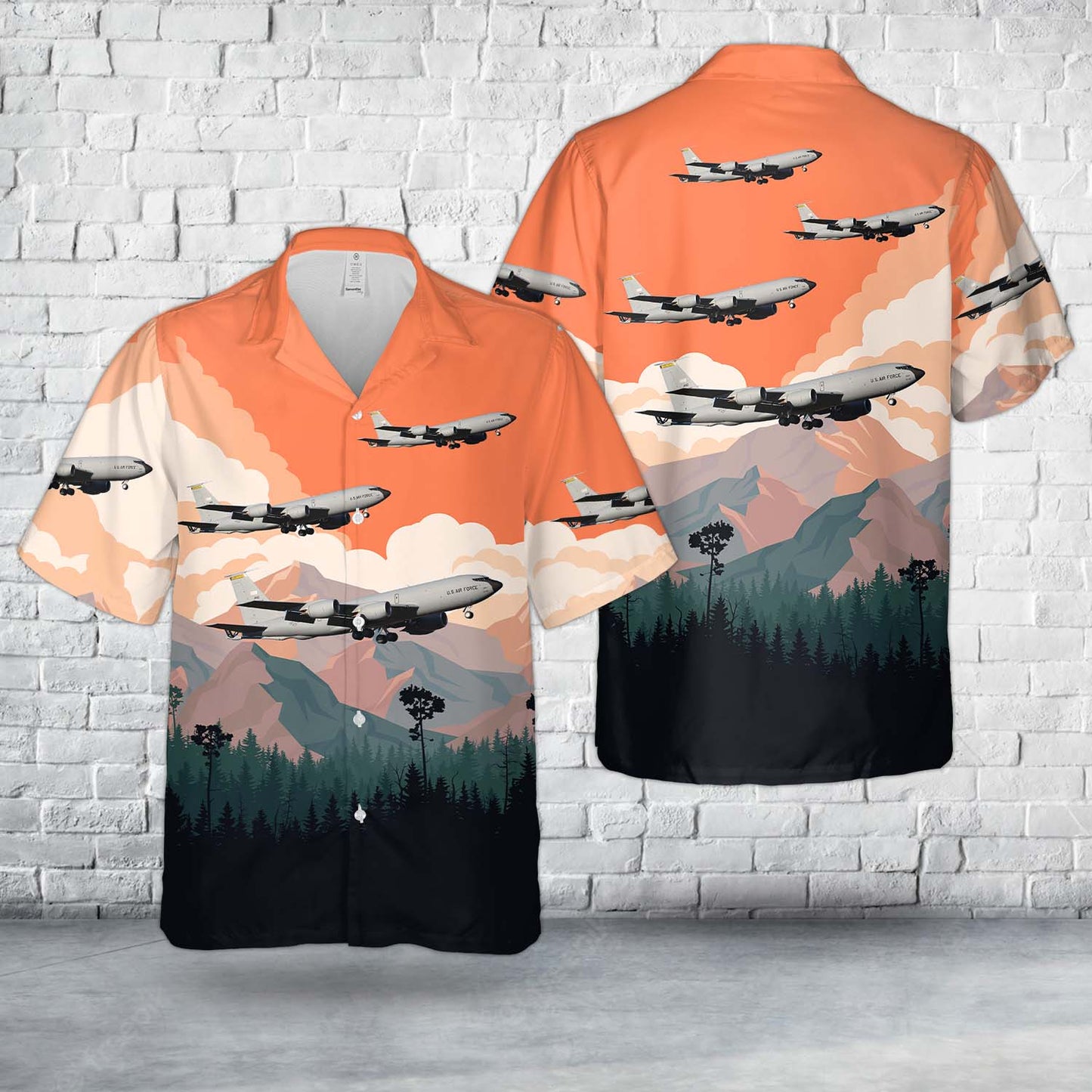 U.S. Air Force Boeing KC-135R Stratotanker (717-148) Hawaiian Shirt