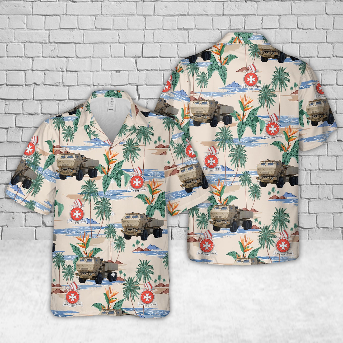 US Army 75th FA Brigade M142 HIMARS 1st Battalion Hawaiian Shirt