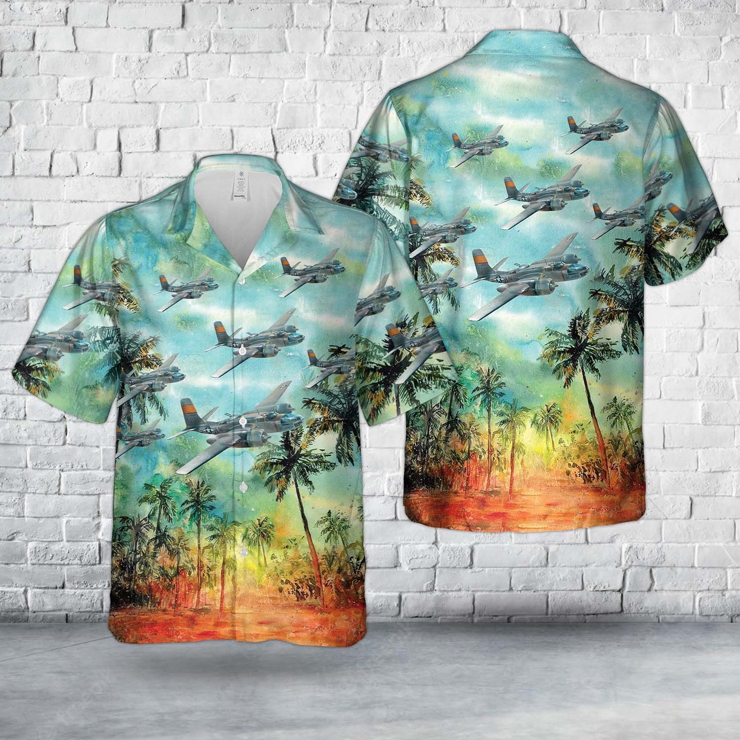 US Air Force Douglas A-26С-15 Invader In WWII Hawaiian Shirt