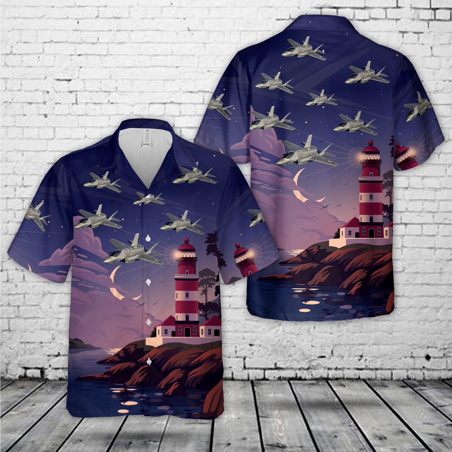USAF 58th Fighter Squadron F-35A Lightning II Hawaiian Shirt