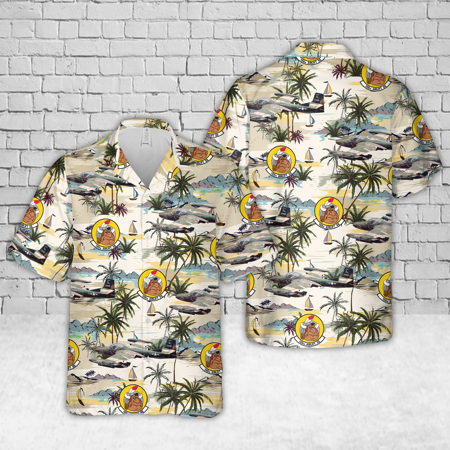 US Air Force OA-37B Dragonfly aircraft from the 169th Tactical Air Support Squadron Hawaiian Shirt
