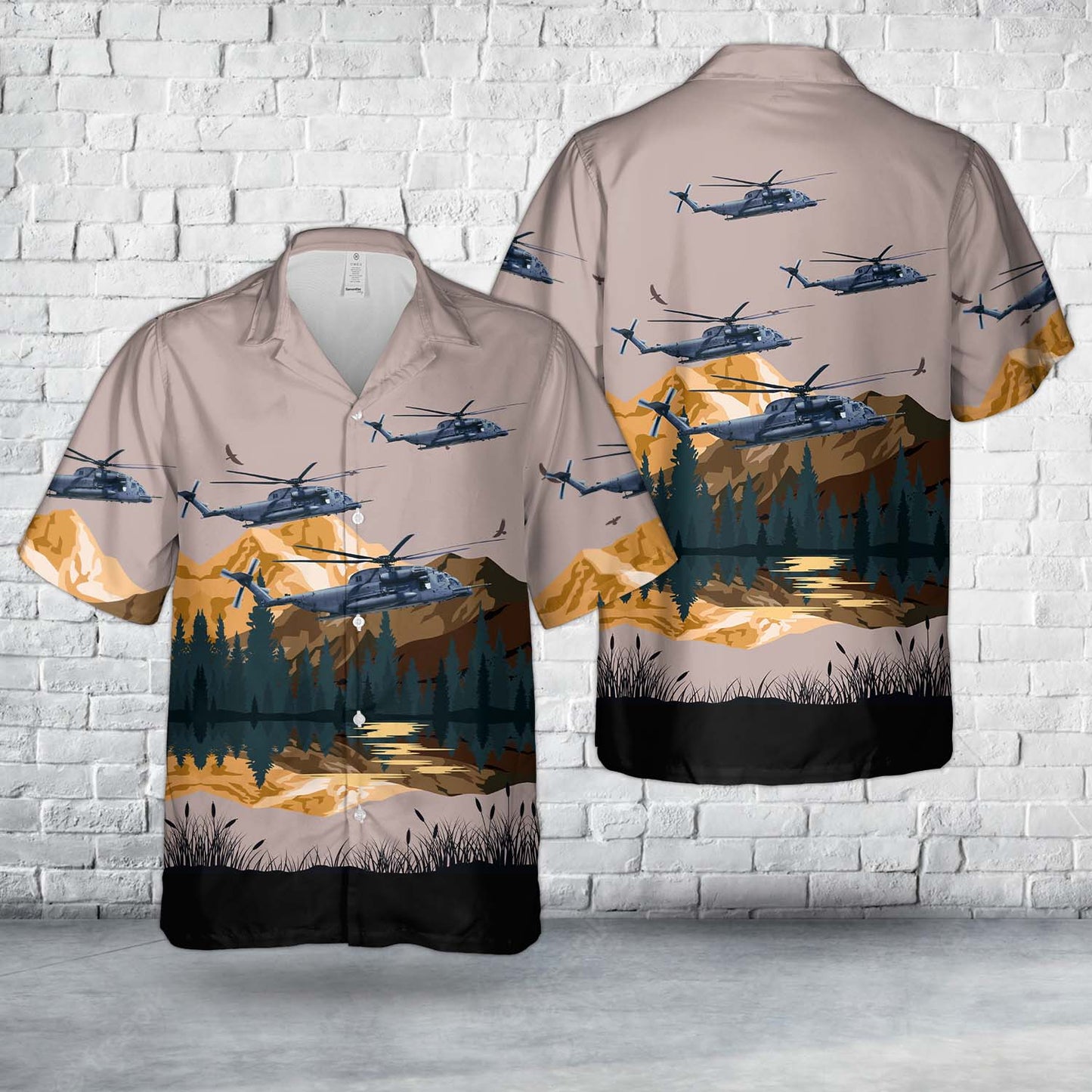 US Air Force Sikorsky MH-53J Pave Low III (S-65A) Hawaiian Shirt