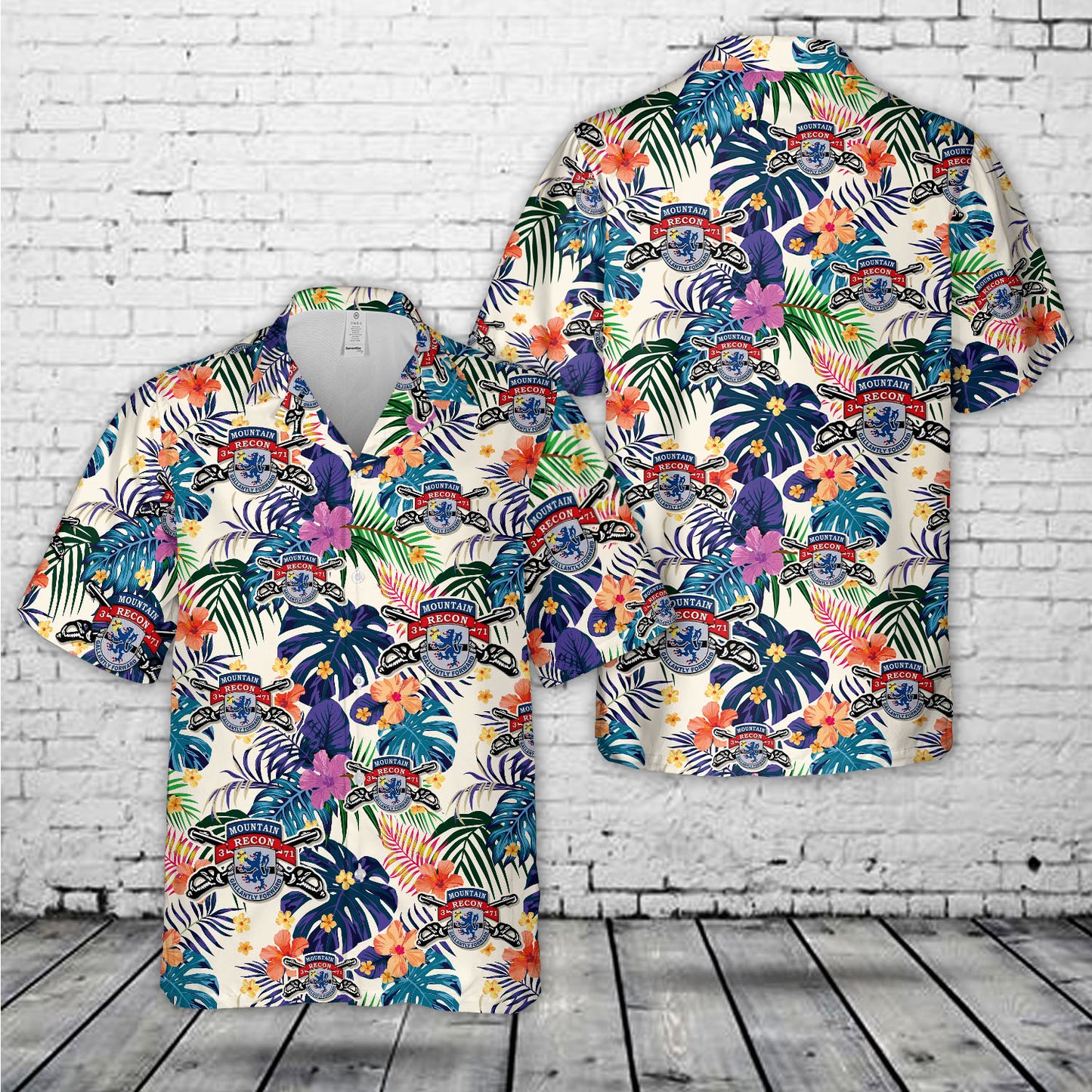 US Army 10th Mountain Division 71st Cavalry Regiment 3rd Squadron Hawaiian Shirt