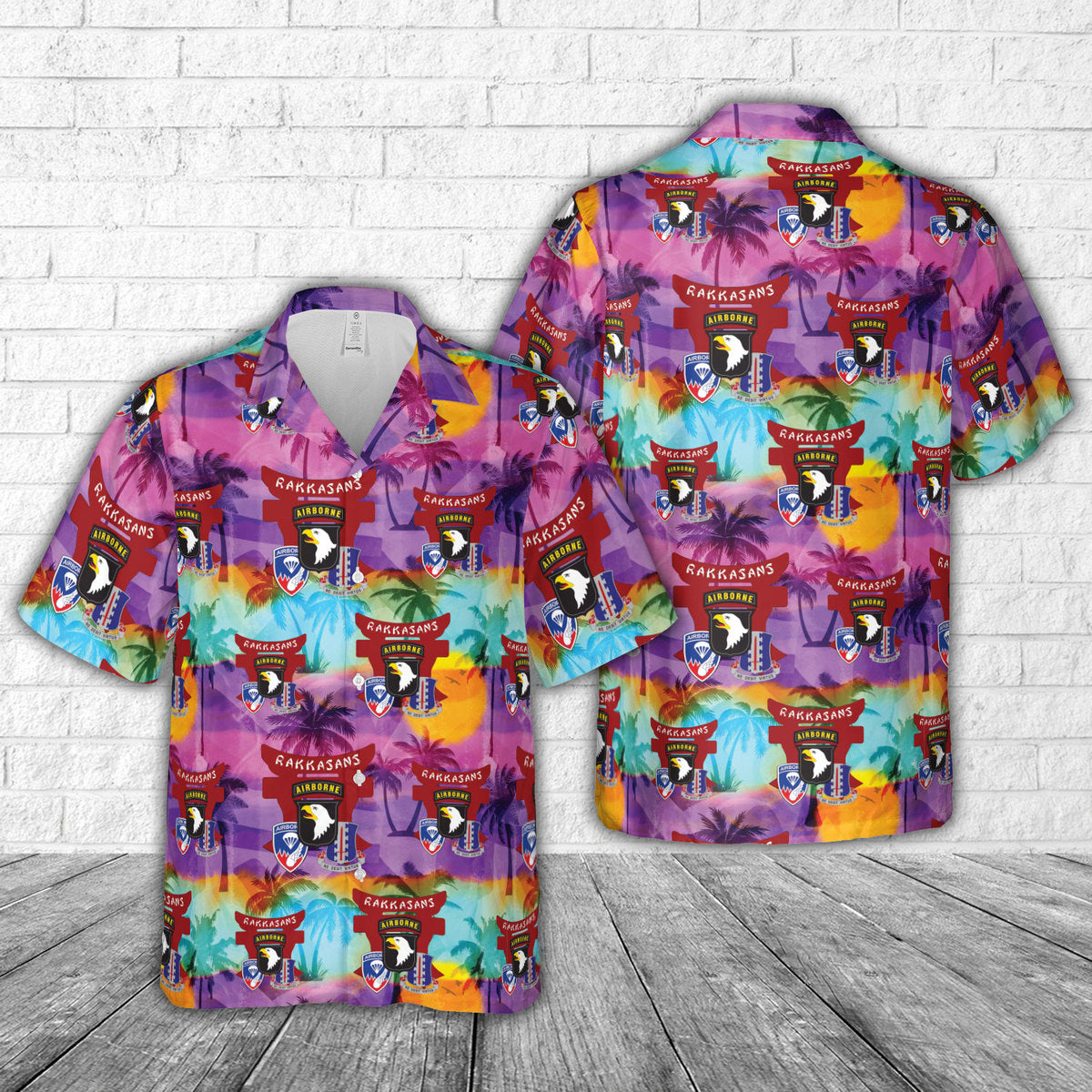 US Army 187th Infantry Regiment Rakkasans 101st Airborne Division Hawaiian Shirt