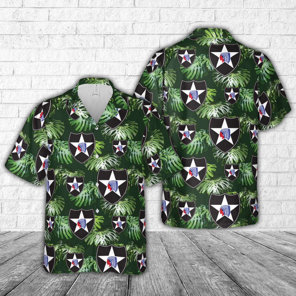 US Army 2nd Infantry Division Hawaiian Shirt