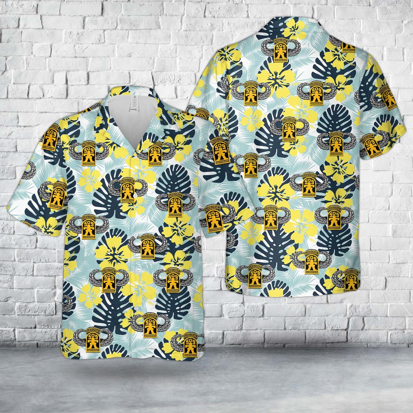 US Army 509th Parachute Infantry Regiment Geronimo Hawaiian Shirt