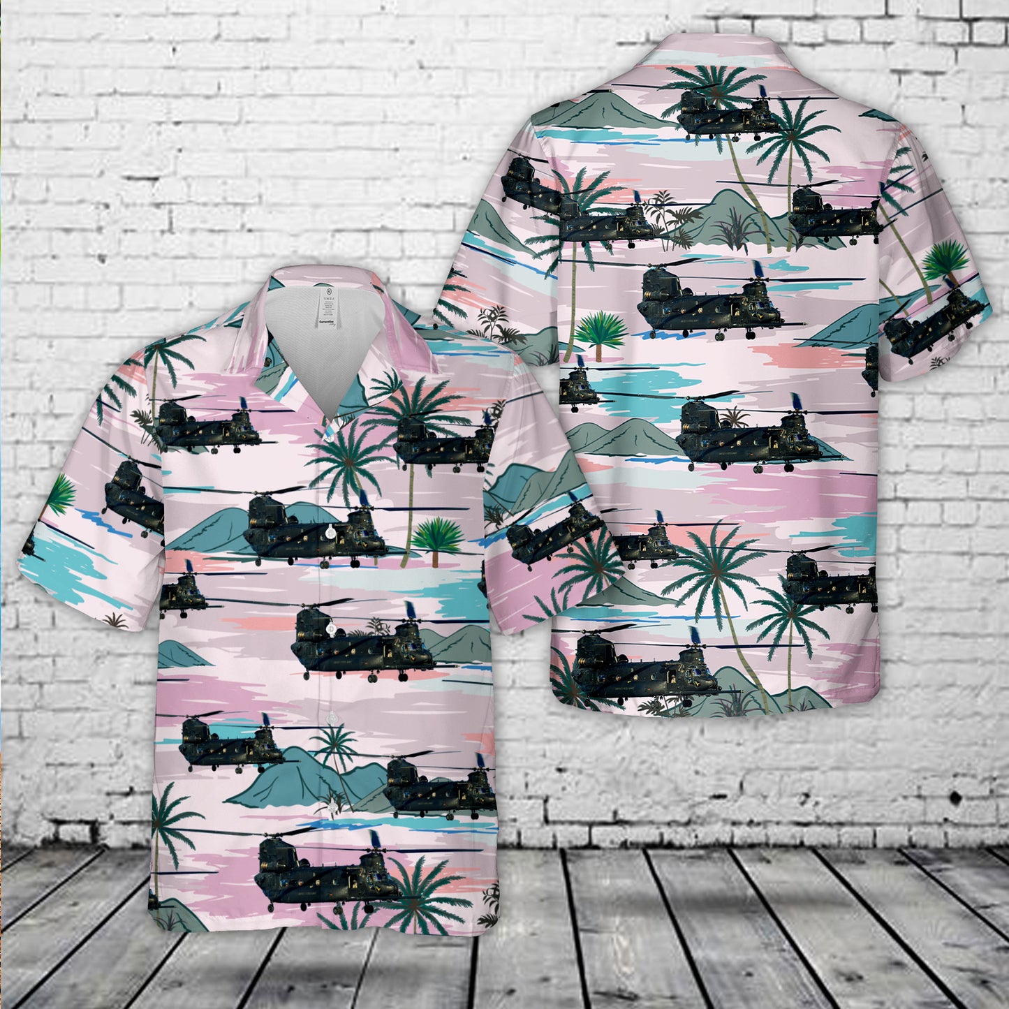 US Army Boeing MH-47/G "Beast" Chinook 160th SOAR "Night Stalkers" Hawaiian Shirt