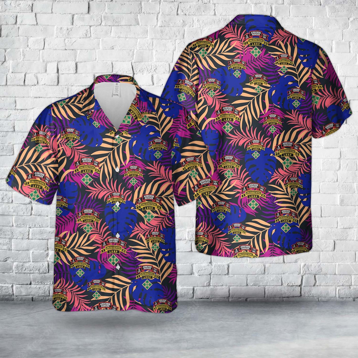 US Army Company K (RANGER), 75TH Infantry (Airborne) Hawaiian Shirt