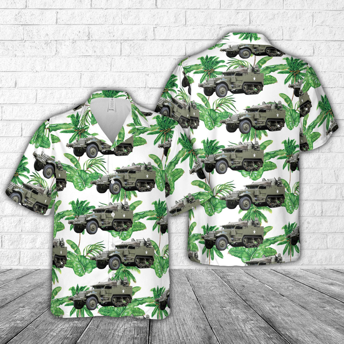 US Army M16 Multiple Gun Motor Carriage Hawaiian Shirt