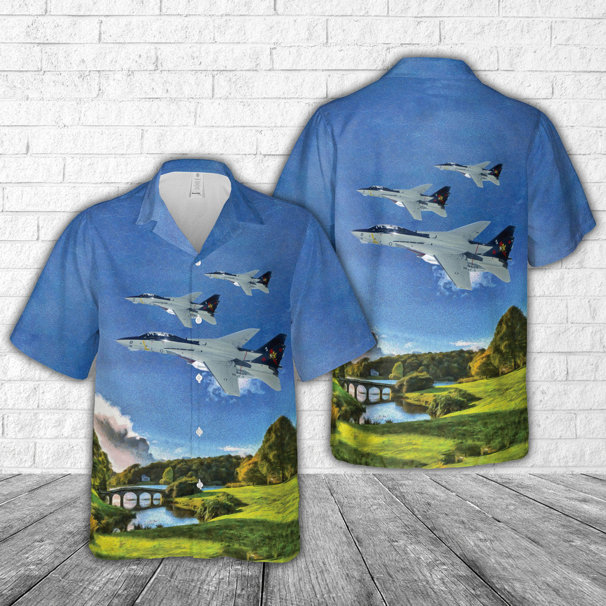 US Navy - Fighter Squadron 11 (FITRON 11) VF-11 Red Rippers Hawaiian Shirt