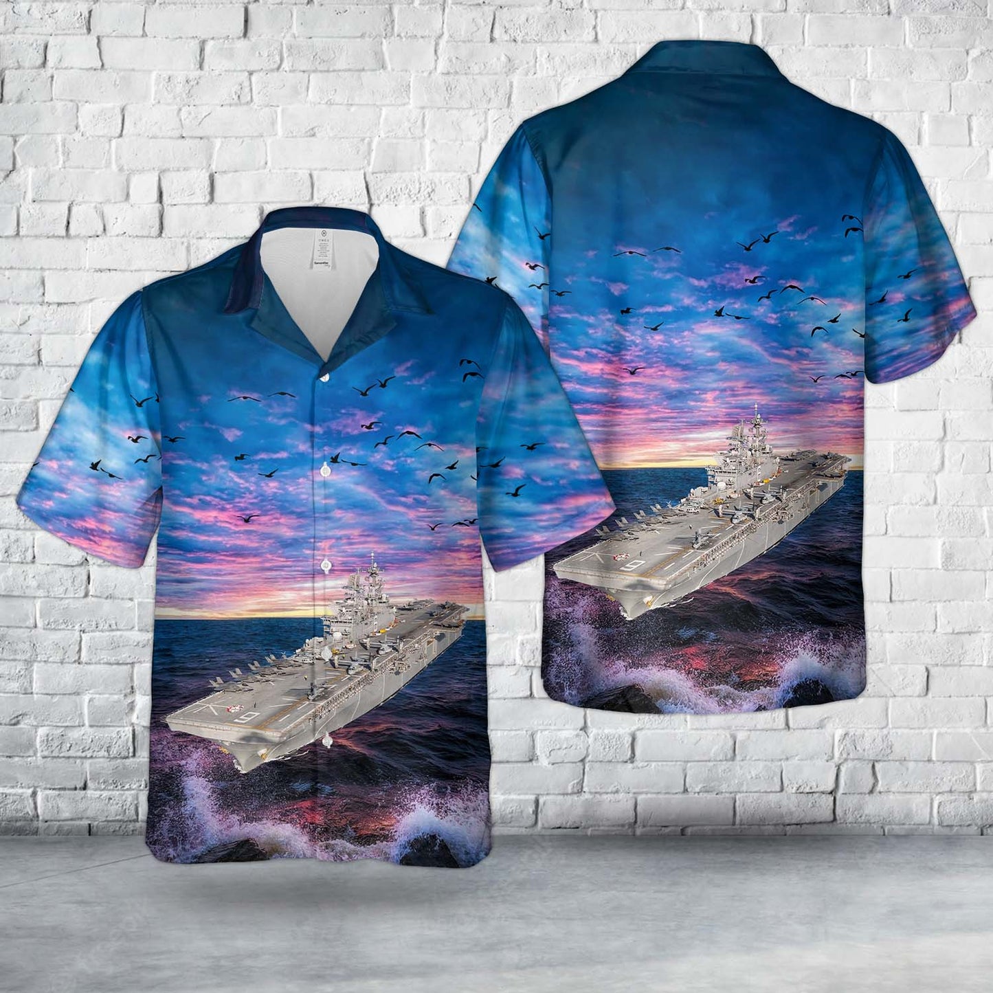 US Navy America-class amphibious assault ship Hawaiian Shirt