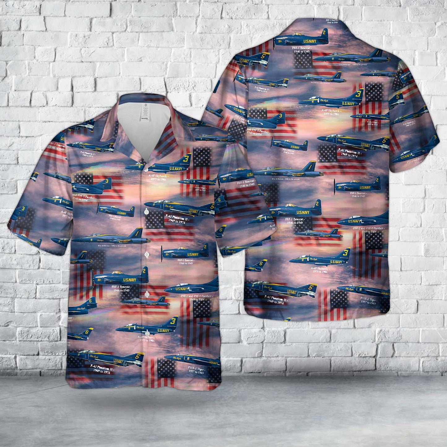 US Navy Blue Angels Hawaiian Shirt