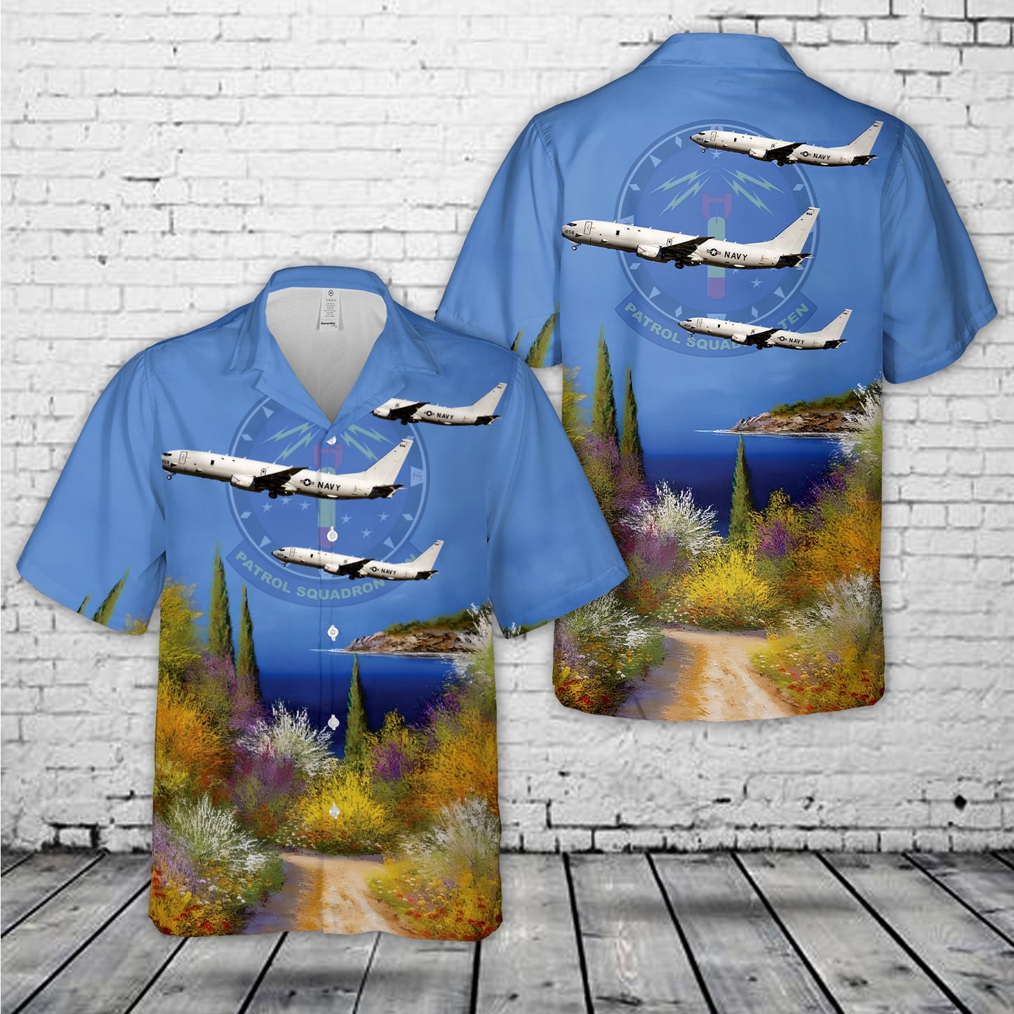 US Navy Boeing P-8A Poseidon 168858 Of VP-10 Red Lancers Hawaiian Shirt