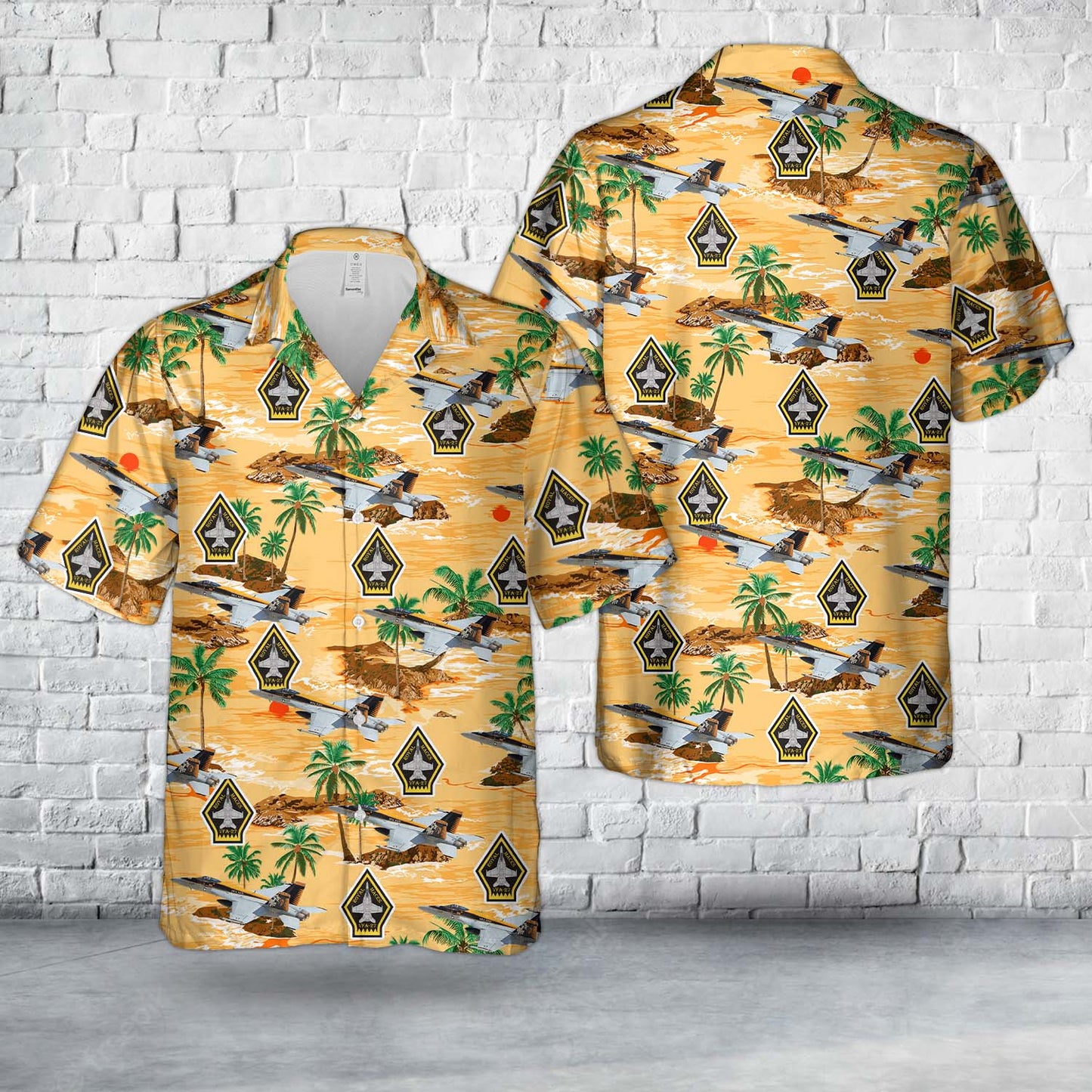 US Navy F/A-18E Super Hornet Of VFA-27 "Royal Maces" Hawaiian Shirt