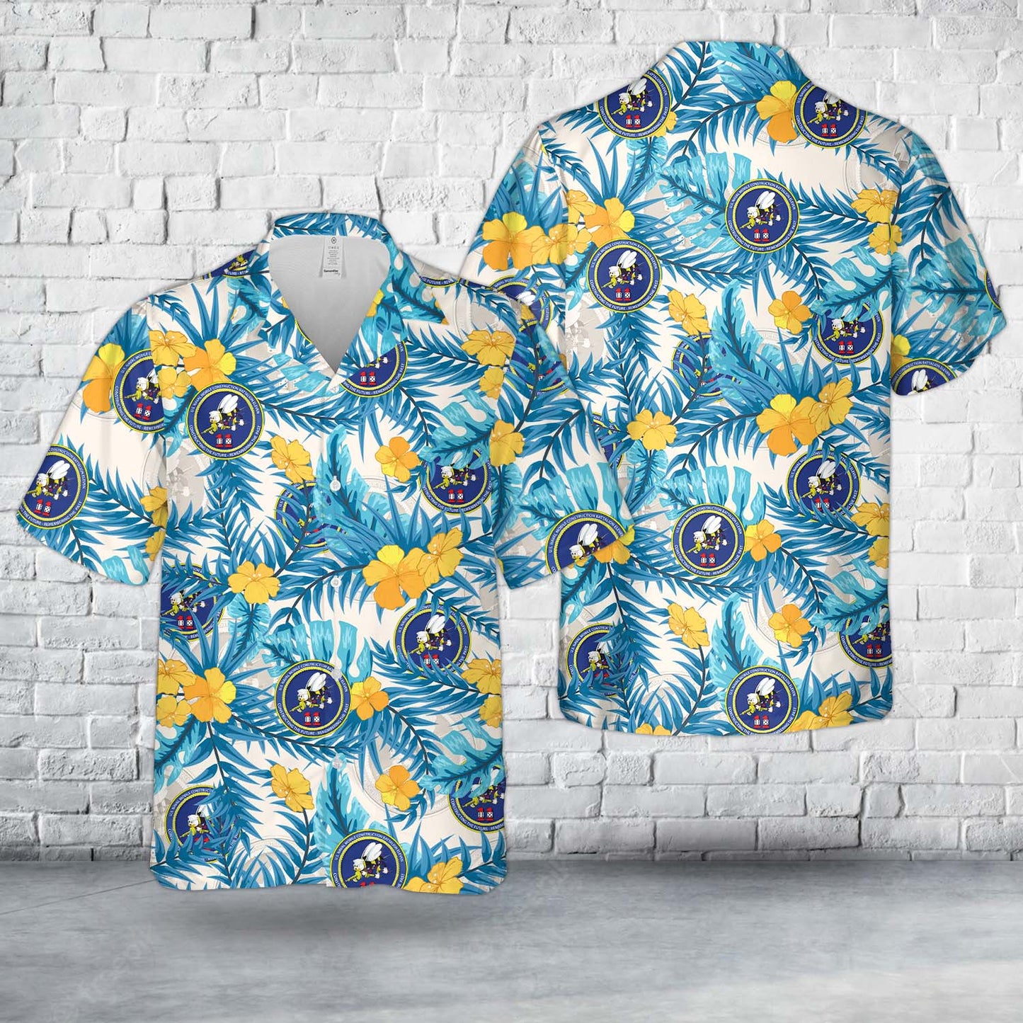 US Navy Naval Mobile Construction Battalion 11 (NMCB 11) Hawaiian Shirt