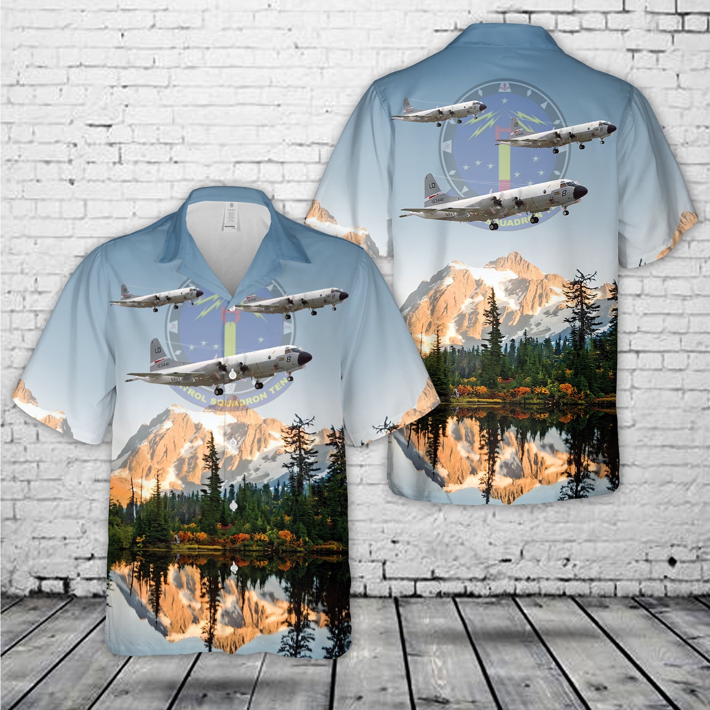 US Navy Patrol Squadron 10 (VP-10) P-3B "Lancers" Hawaiian Shirt