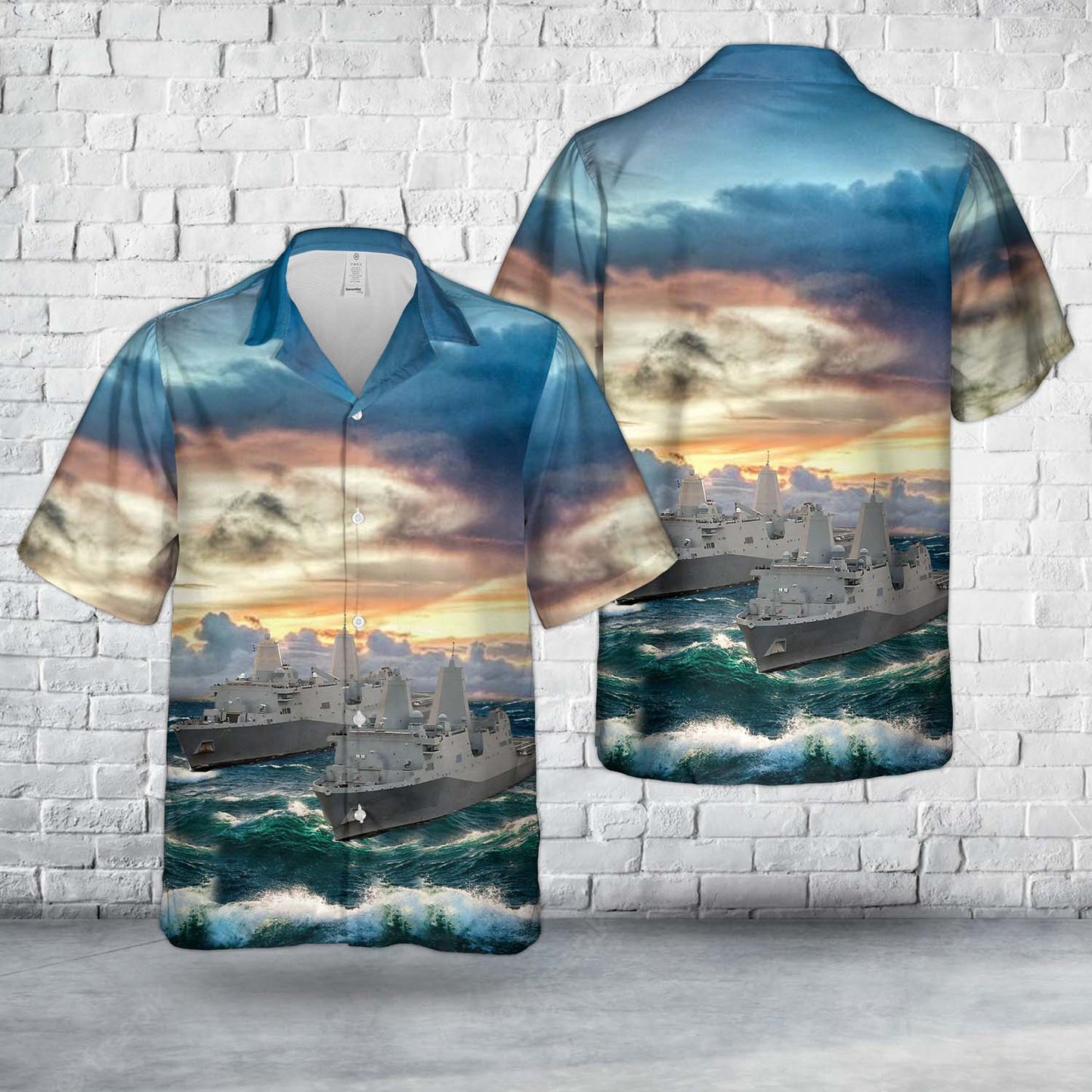 US Navy San Antonio-class amphibious transport dock Hawaiian Shirt