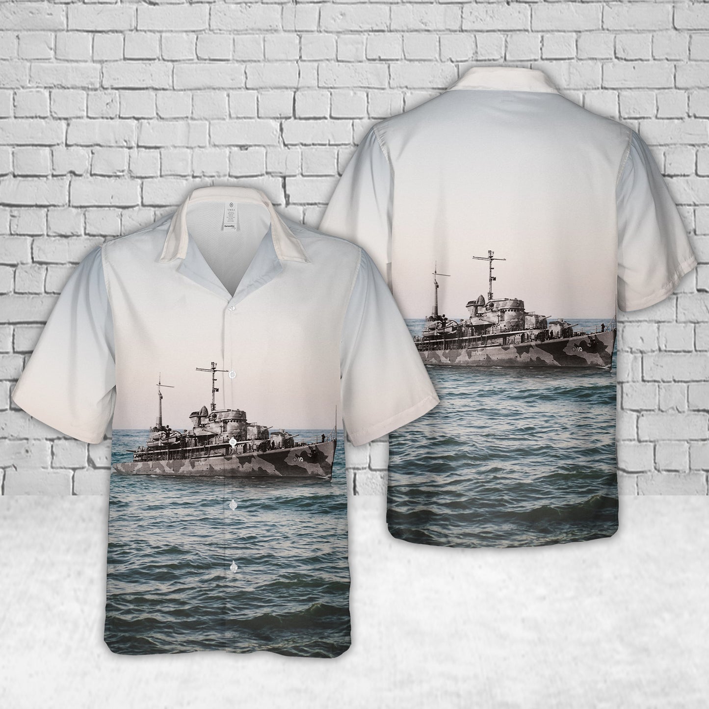 US Navy USS Barnegat (AVP-10) Hawaiian Shirt