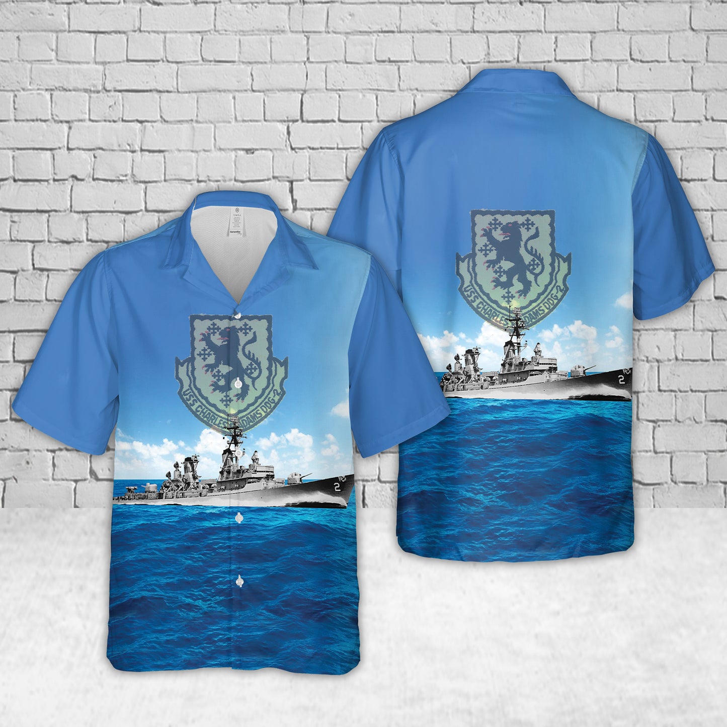 US Navy USS Charles F. Adams (DD-952/DDG-2) Hawaiian Shirt