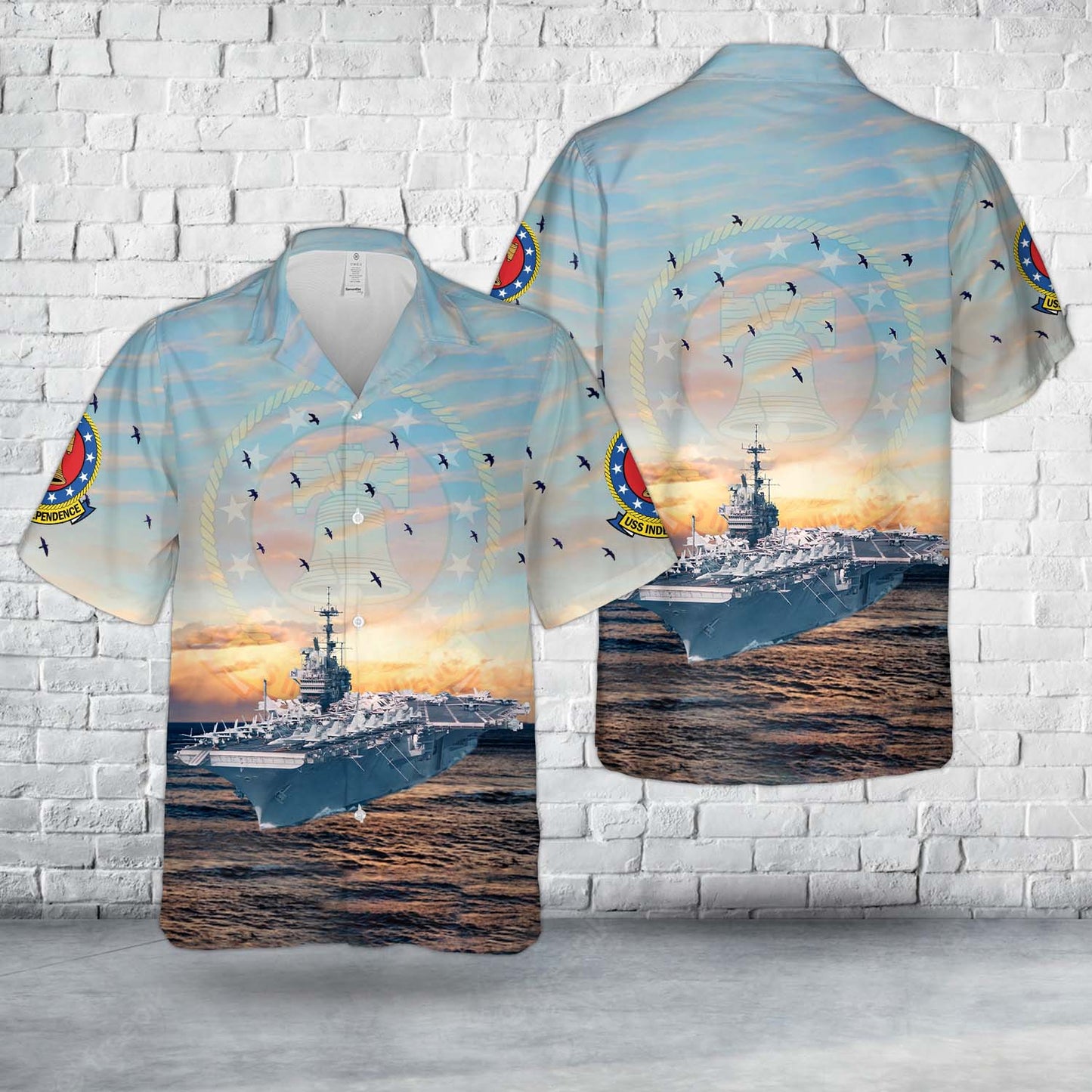 US Navy USS Independence (CV-62) Hawaiian Shirt
