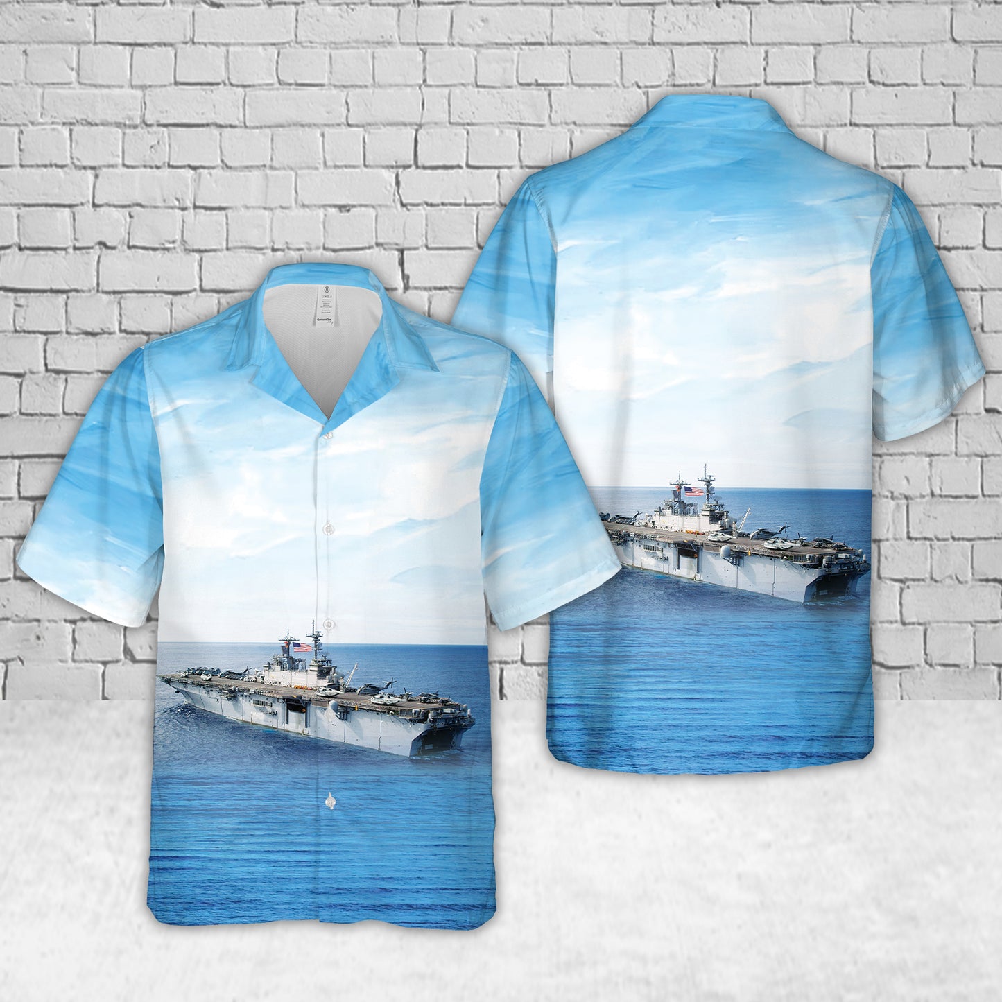 US Navy USS Kearsarge (LHD-3) Hawaiian Shirt