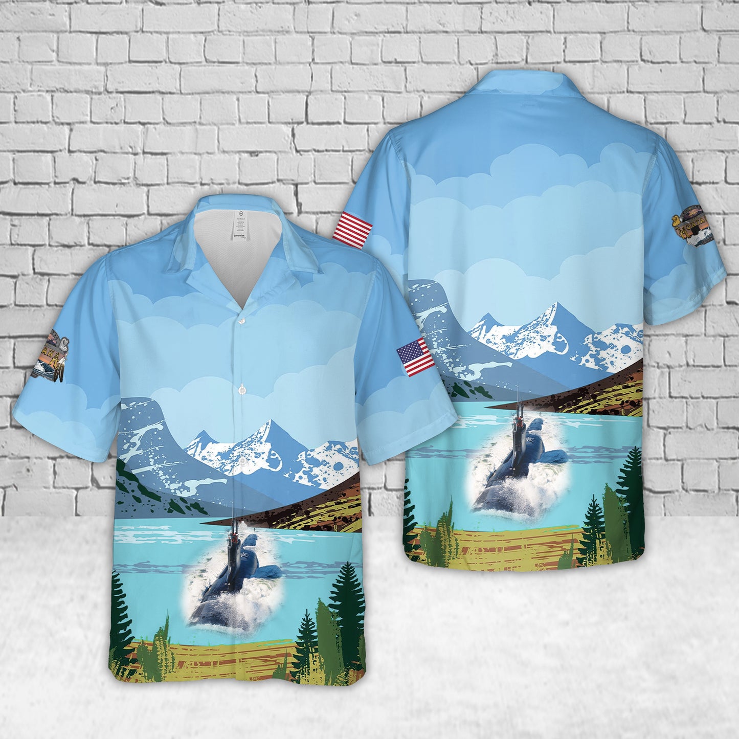 US Navy USS Montana (SSN-794) Hawaiian Shirt