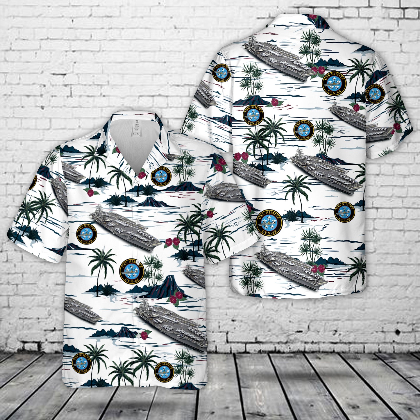 US Navy USS Nimitz (CVN-68) Hawaiian Shirt