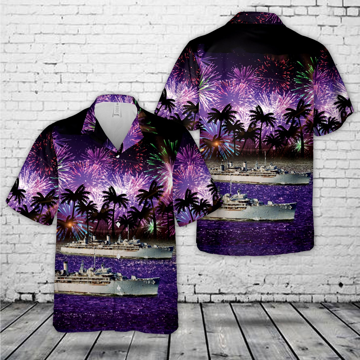 US Navy USS Sierra (AD-18) Hawaiian Shirt