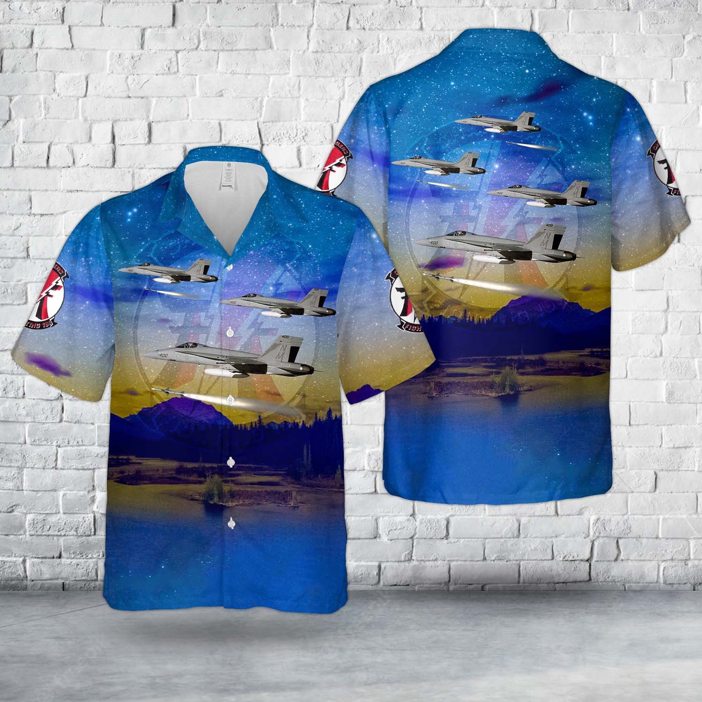 US Navy VFA-161 F/A-18A launches an AIM-7 Sparrow missile Hawaiian Shirt