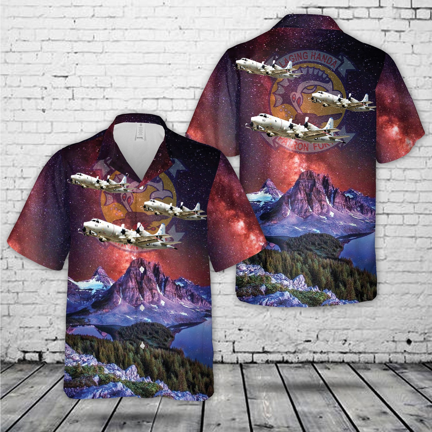 US Navy VP-40 P-3C Fighting Marlins Hawaiian Shirt